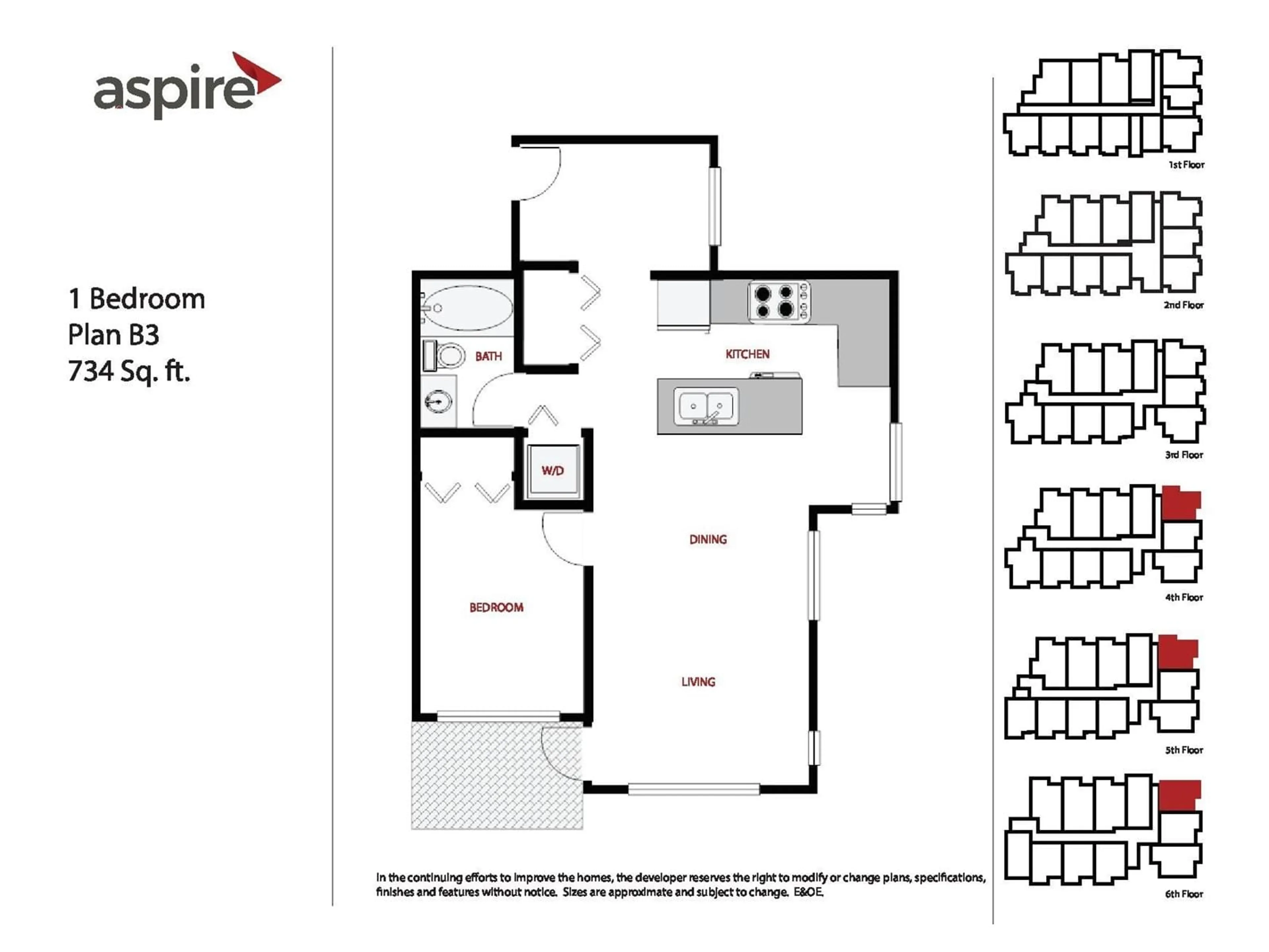 Floor plan for 407 - 13799 101, Surrey British Columbia V3T0N9