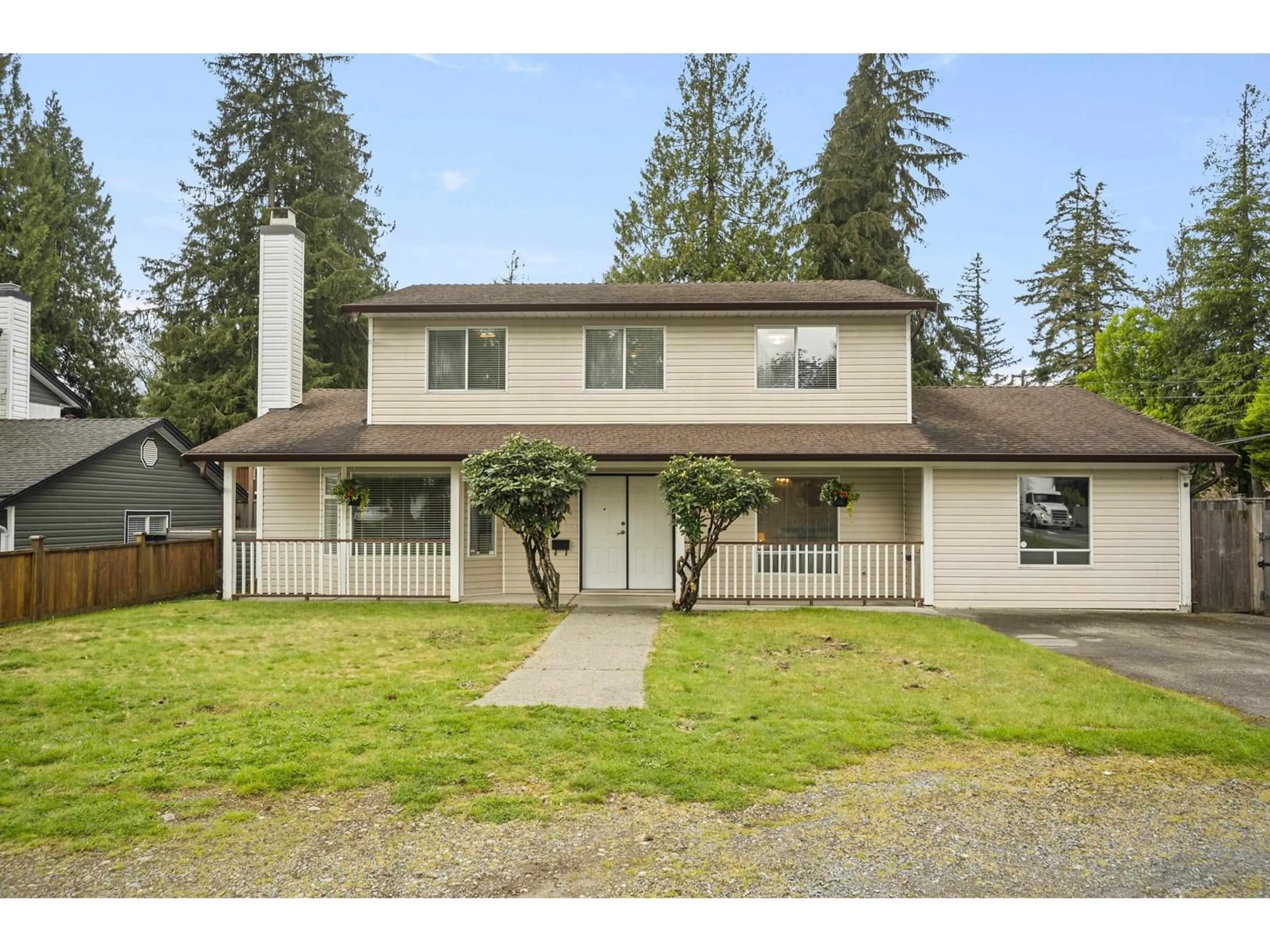 Home with vinyl exterior material, street for 4195 207A, Langley British Columbia V3A2G5