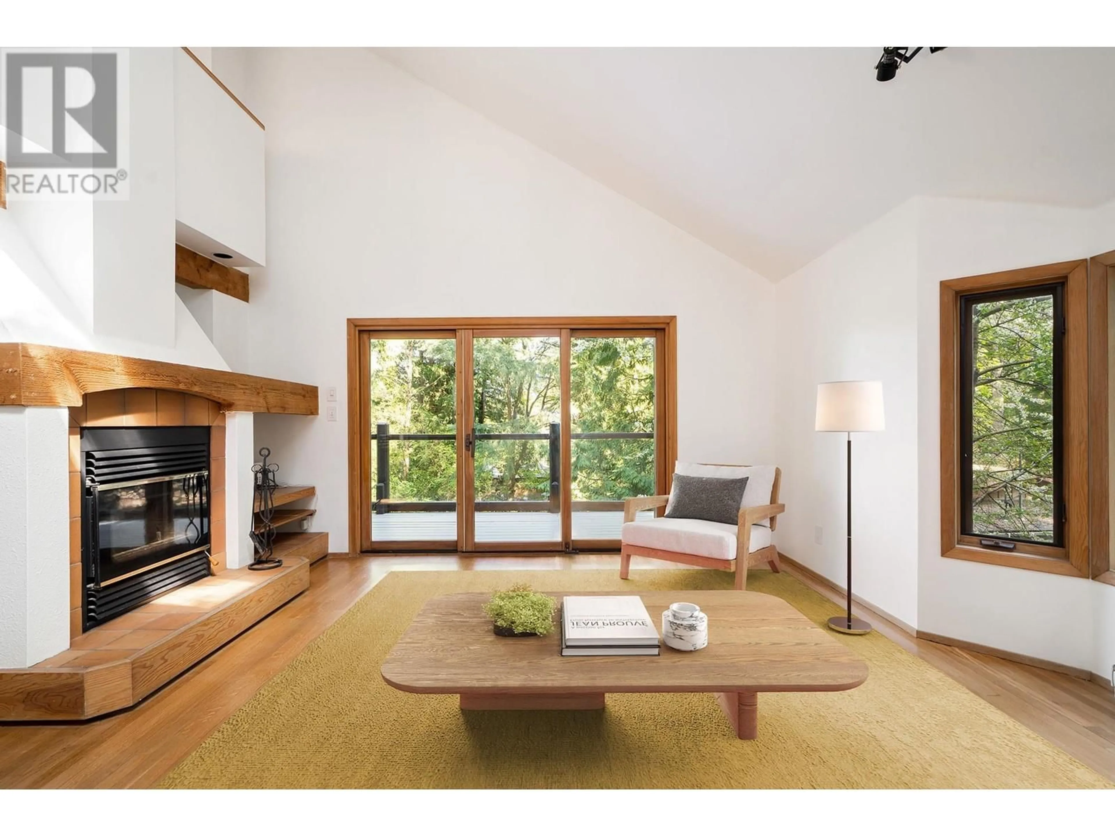 Living room with furniture, wood/laminate floor for 1311 HILLCREST ROAD, Bowen Island British Columbia V0N1G1