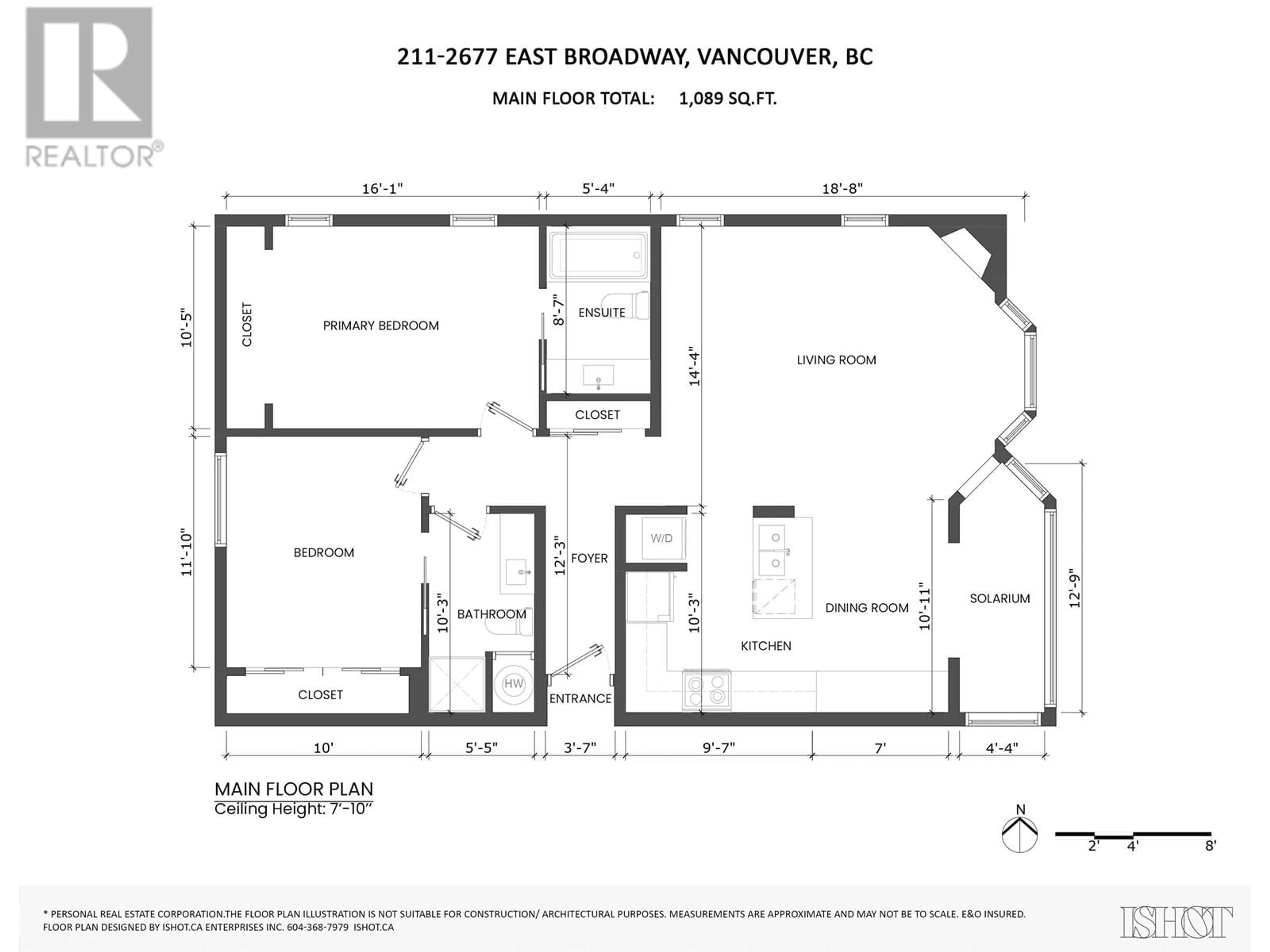 Floor plan for 211 - 2677 BROADWAY, Vancouver British Columbia V5M1Y6
