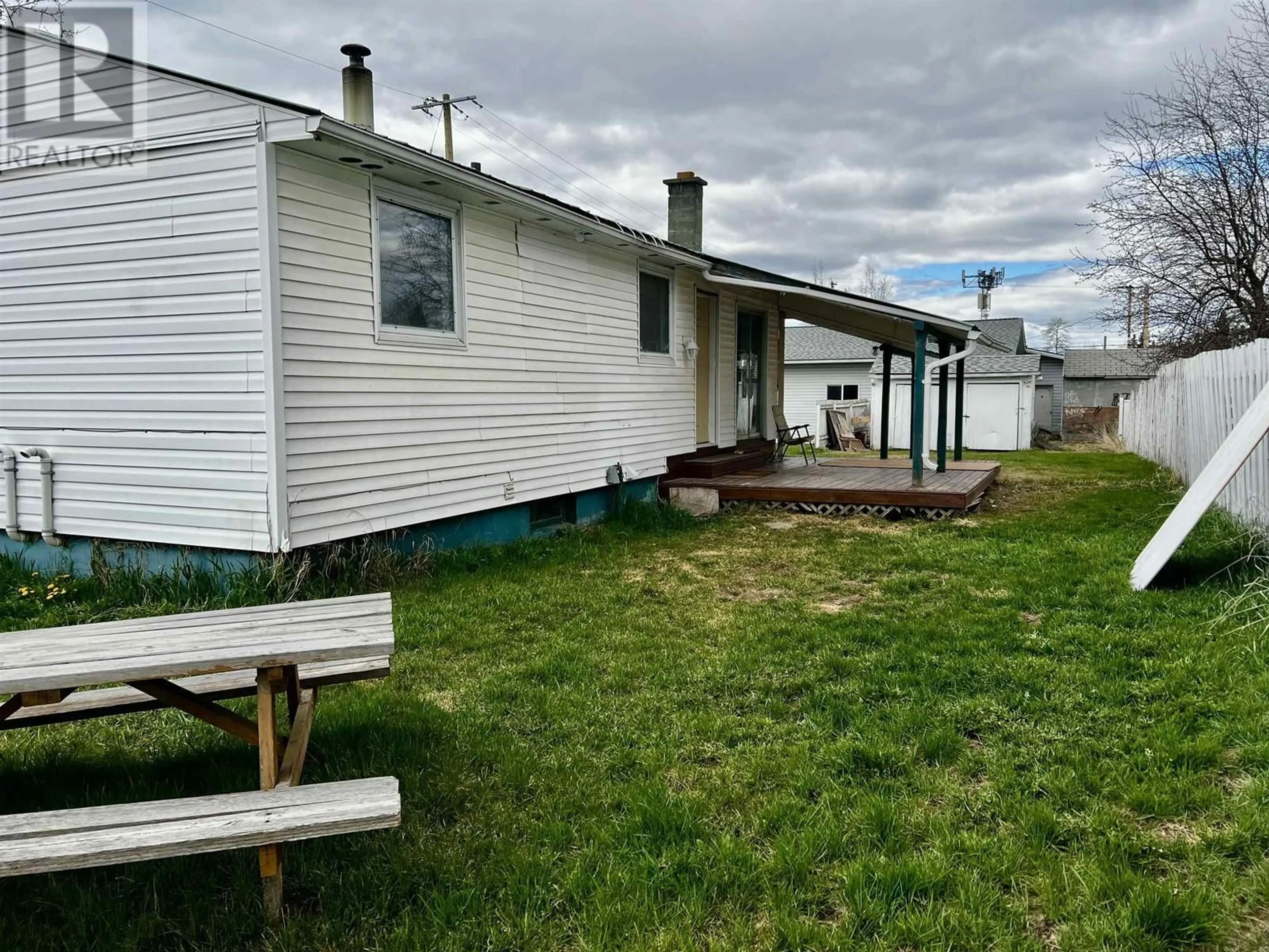 A pic from outside/outdoor area/front of a property/back of a property/a pic from drone, unknown for 229 ENDAKO AVENUE, Fraser Lake British Columbia V0J1S0