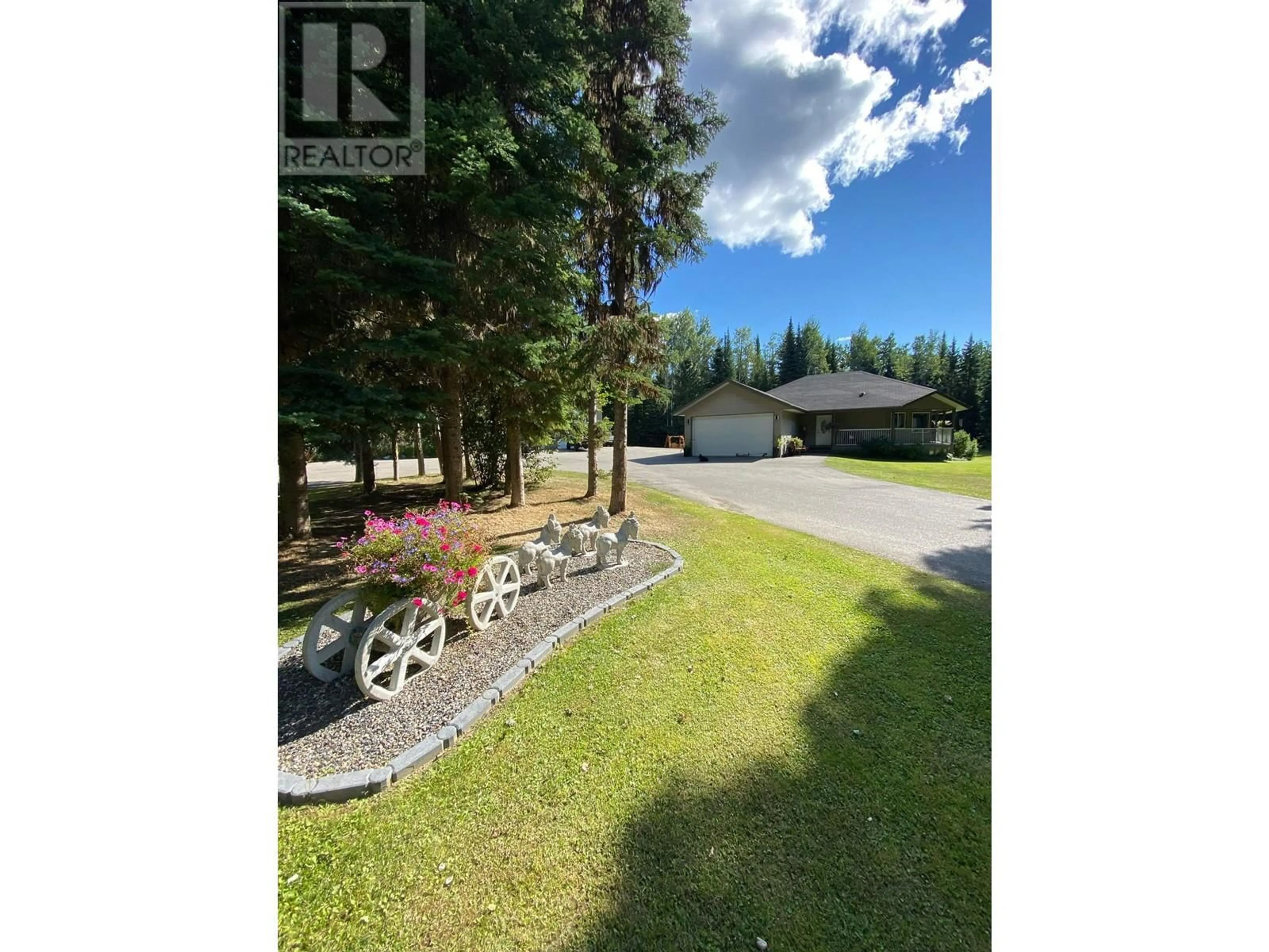 A pic from outside/outdoor area/front of a property/back of a property/a pic from drone, water/lake/river/ocean view for 9240 SYMS ROAD, Prince George British Columbia V2K5J2