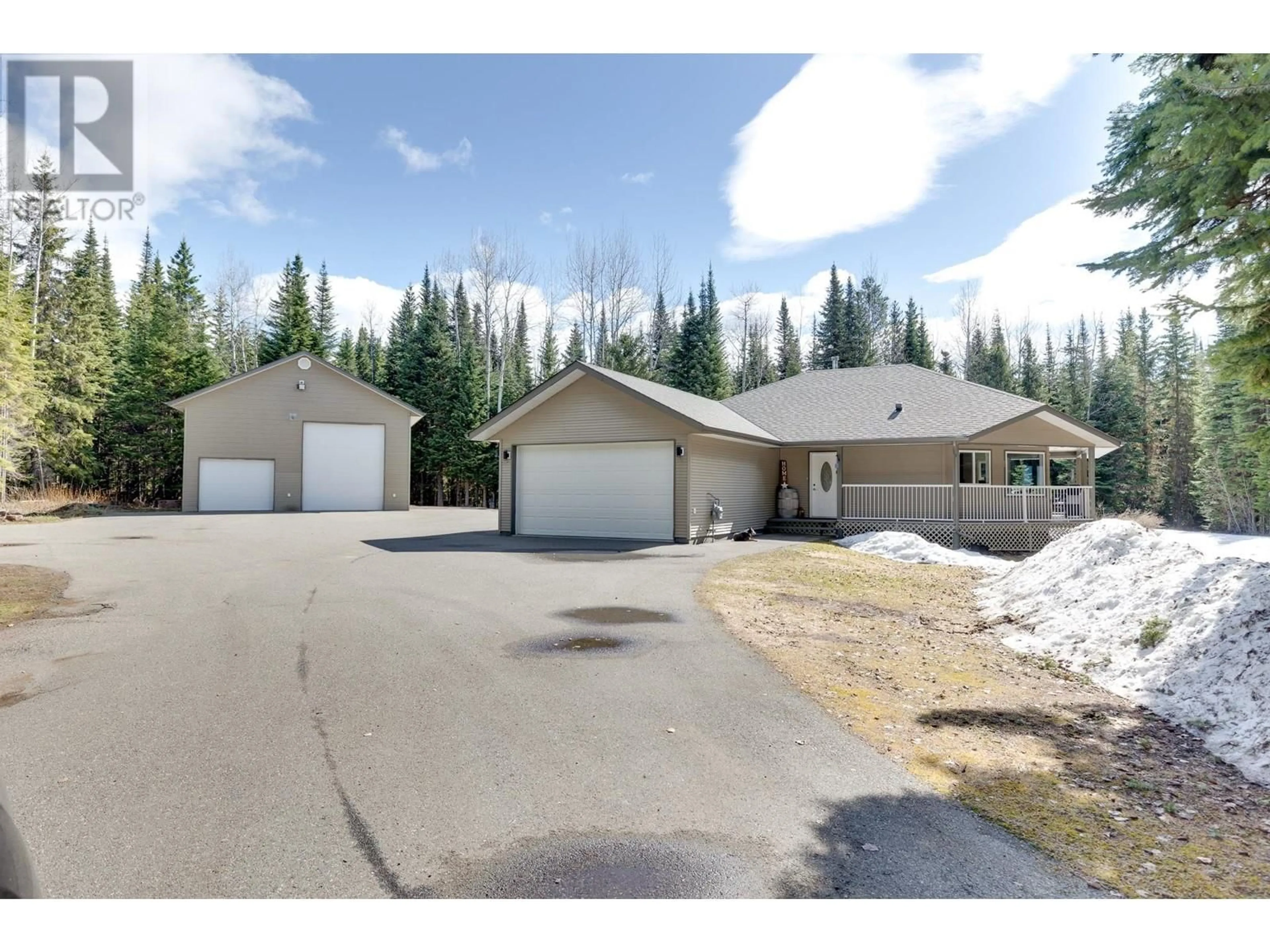 A pic from outside/outdoor area/front of a property/back of a property/a pic from drone, street for 9240 SYMS ROAD, Prince George British Columbia V2K5J2