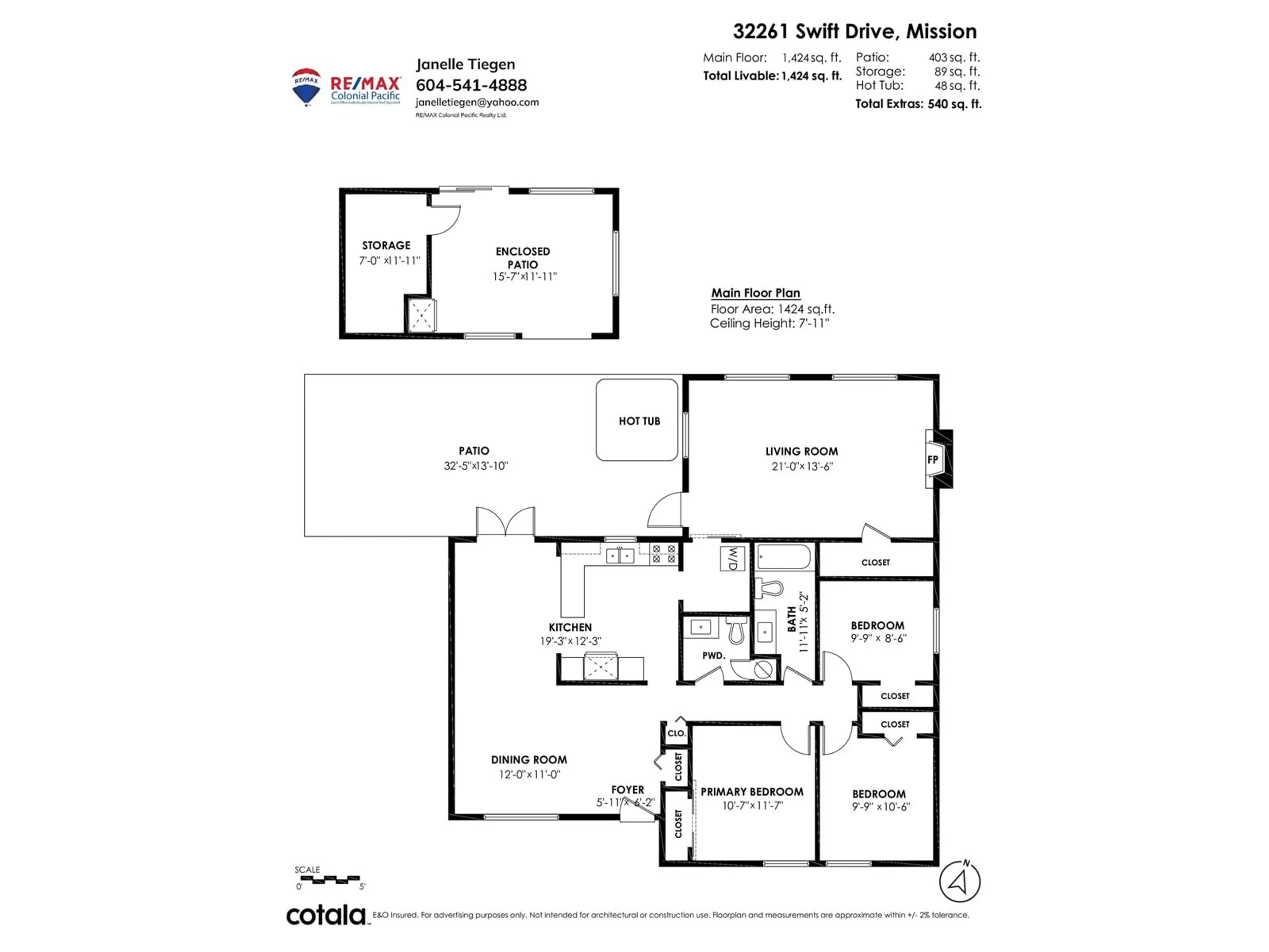 Floor plan for 32261 SWIFT, Mission British Columbia V2V5L5