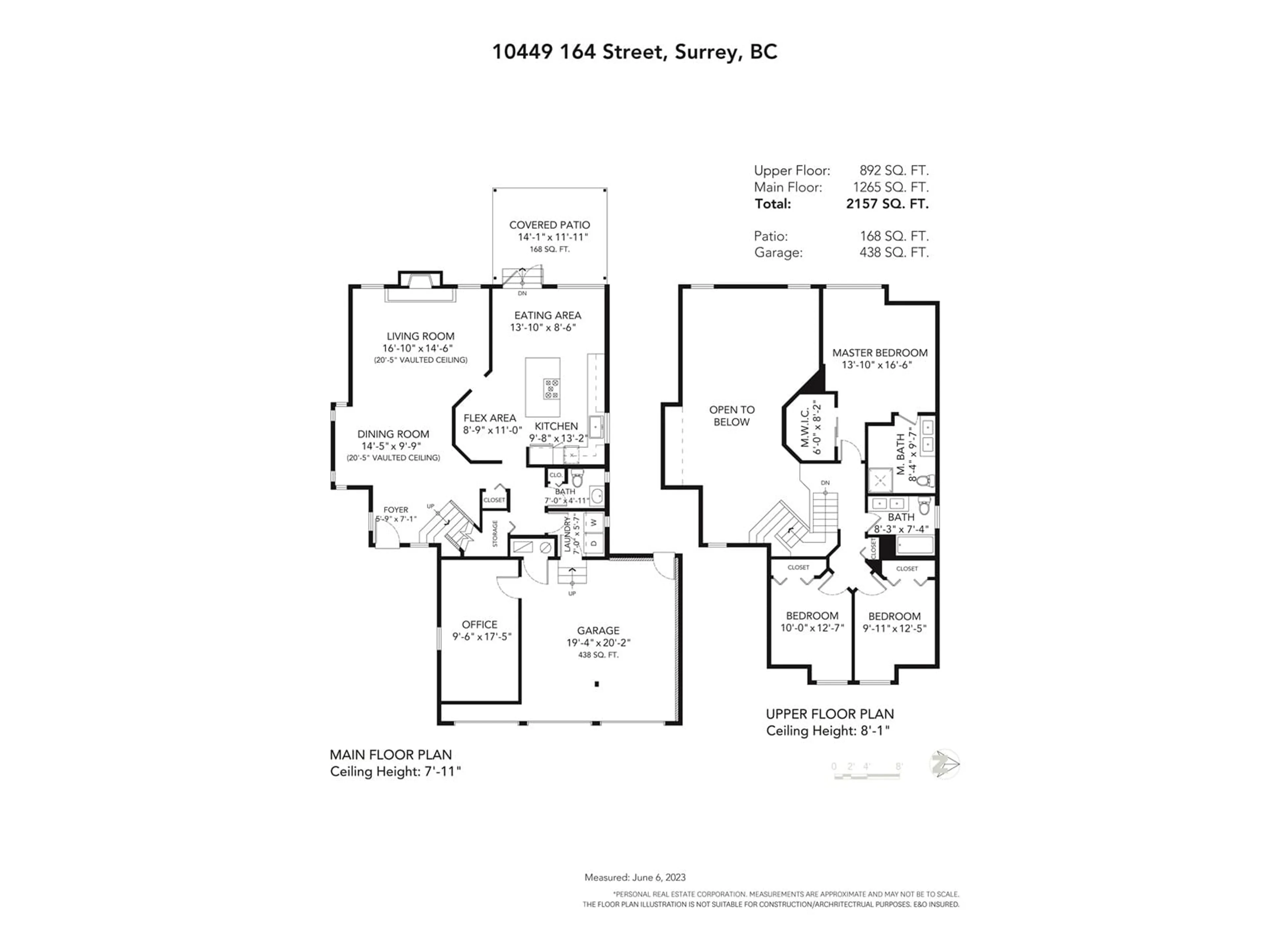 Floor plan for 10449 164, Surrey British Columbia V4N1V5