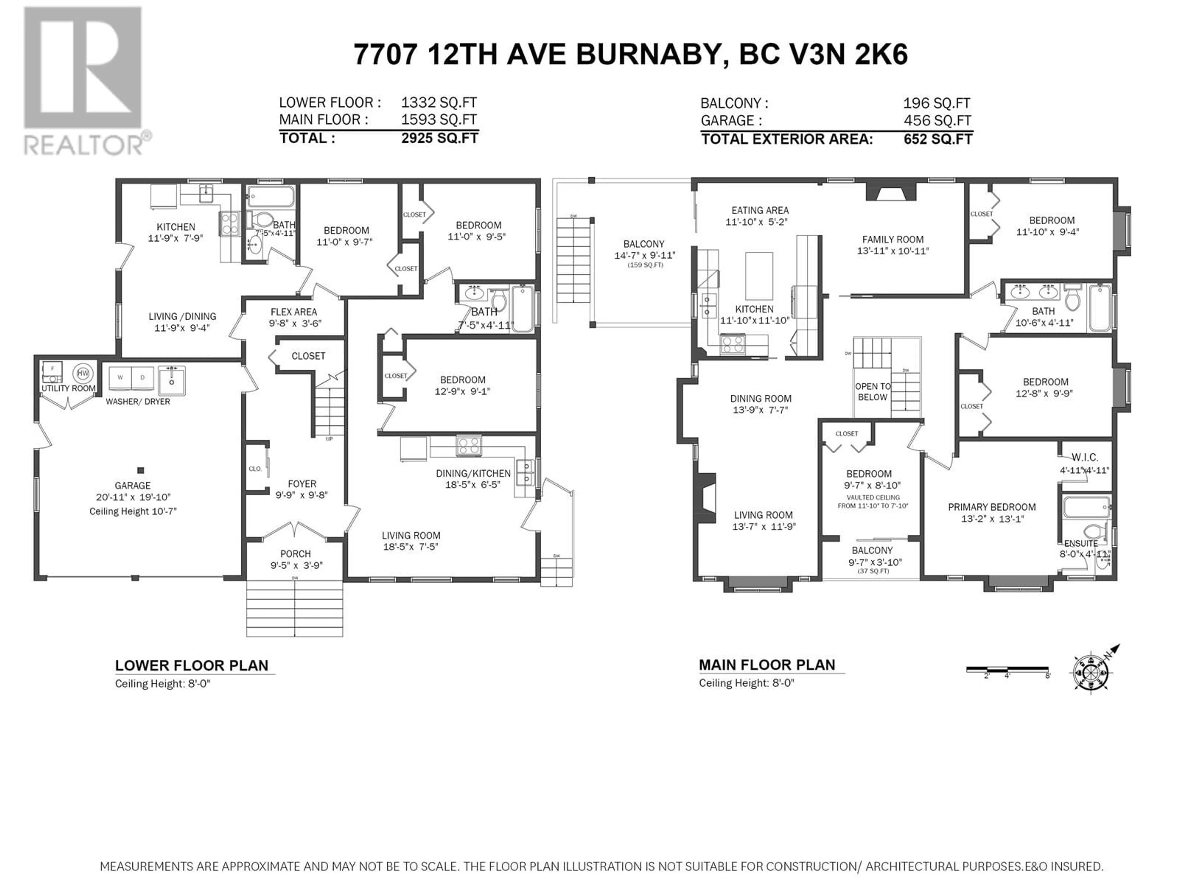 Floor plan for 7707 12TH AVENUE, Burnaby British Columbia V3N2K6