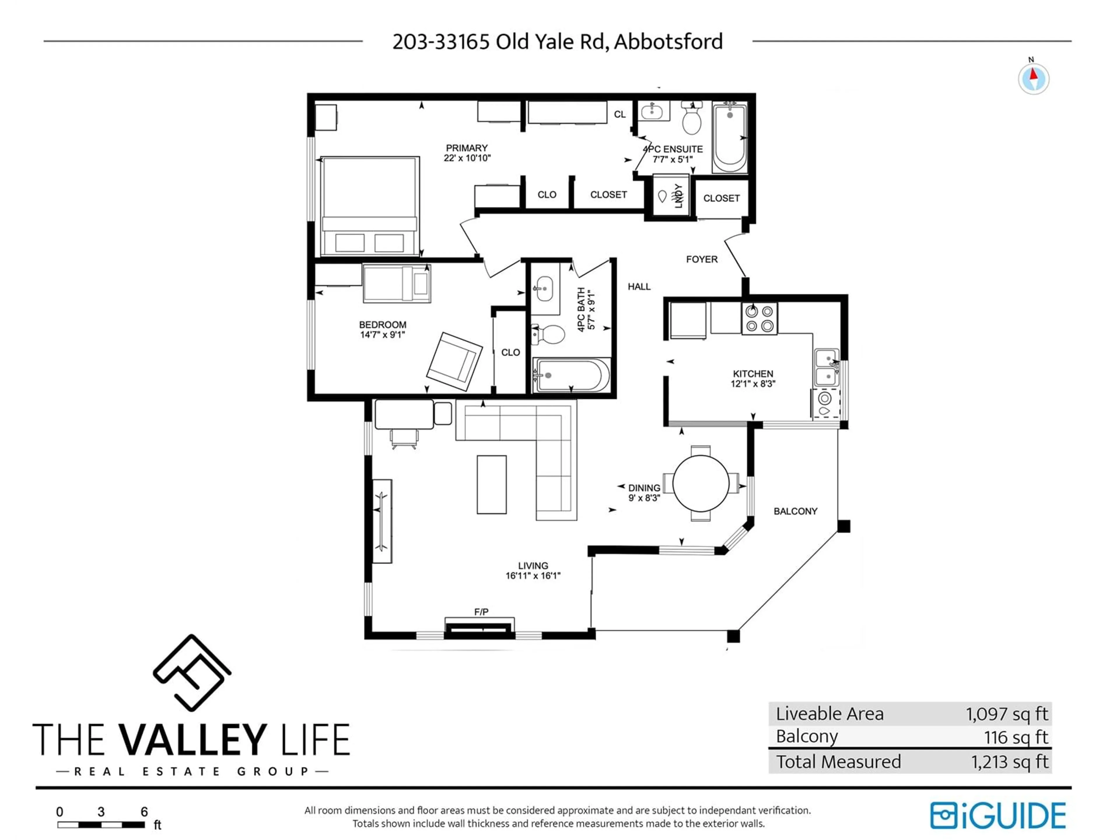 Floor plan for 203 - 33165 OLD YALE, Abbotsford British Columbia V2S2J4