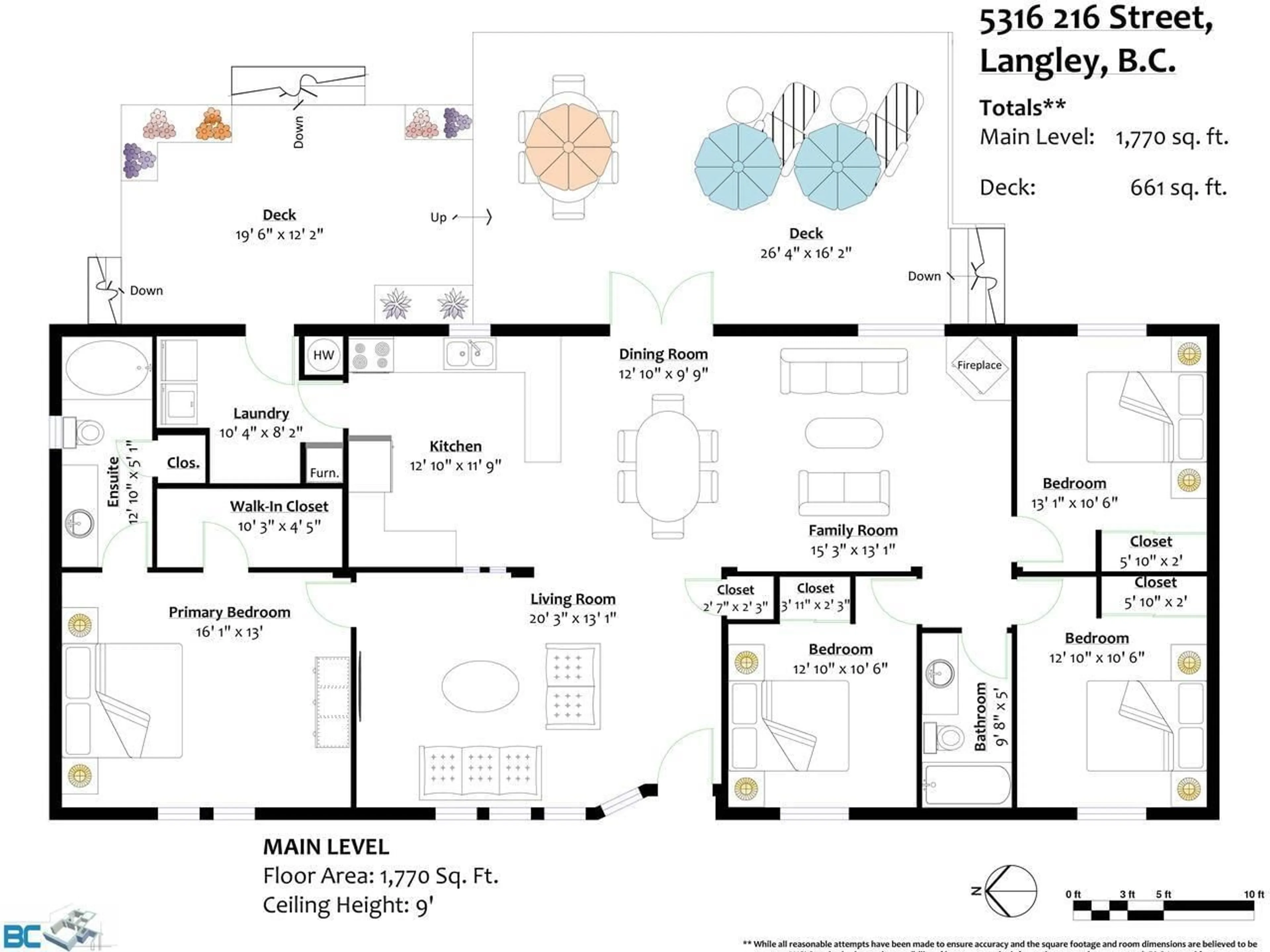 Floor plan for 5316 216, Langley British Columbia V2Y1Y2