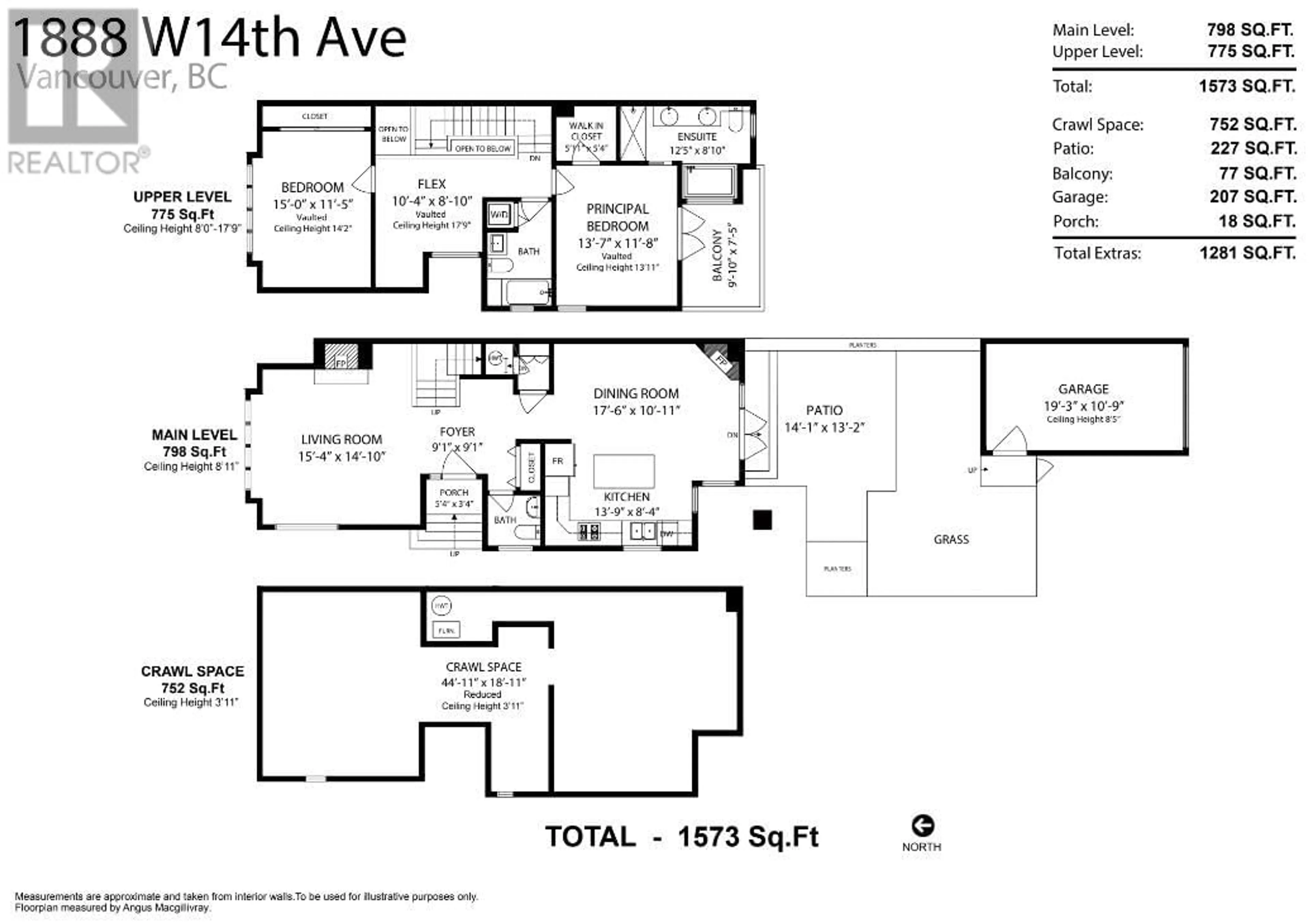 Floor plan for 1888 14TH AVENUE, Vancouver British Columbia V6J2J9