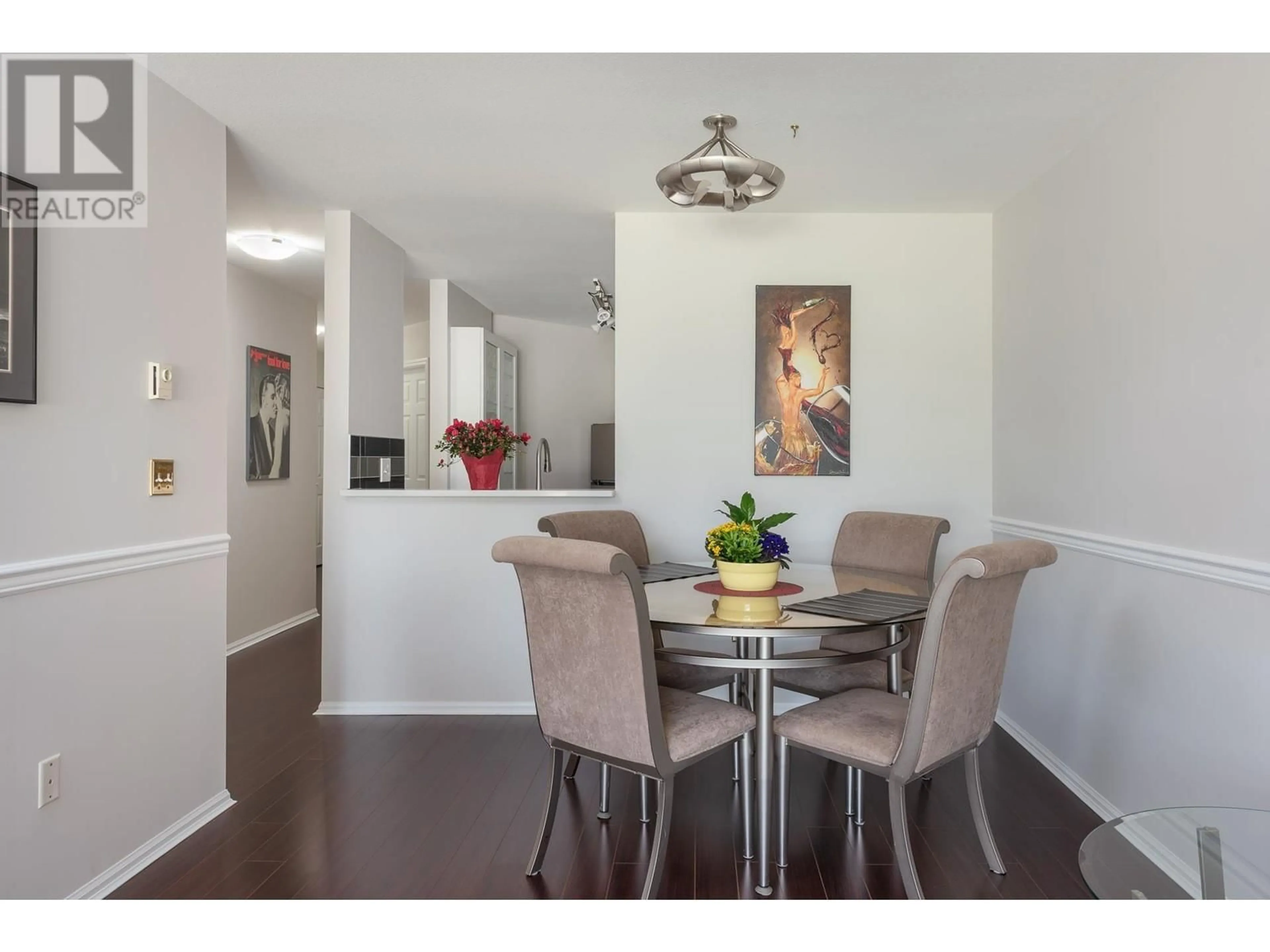 Dining room, wood/laminate floor for 313 - 8611 GENERAL CURRIE ROAD, Richmond British Columbia V6Y3W4