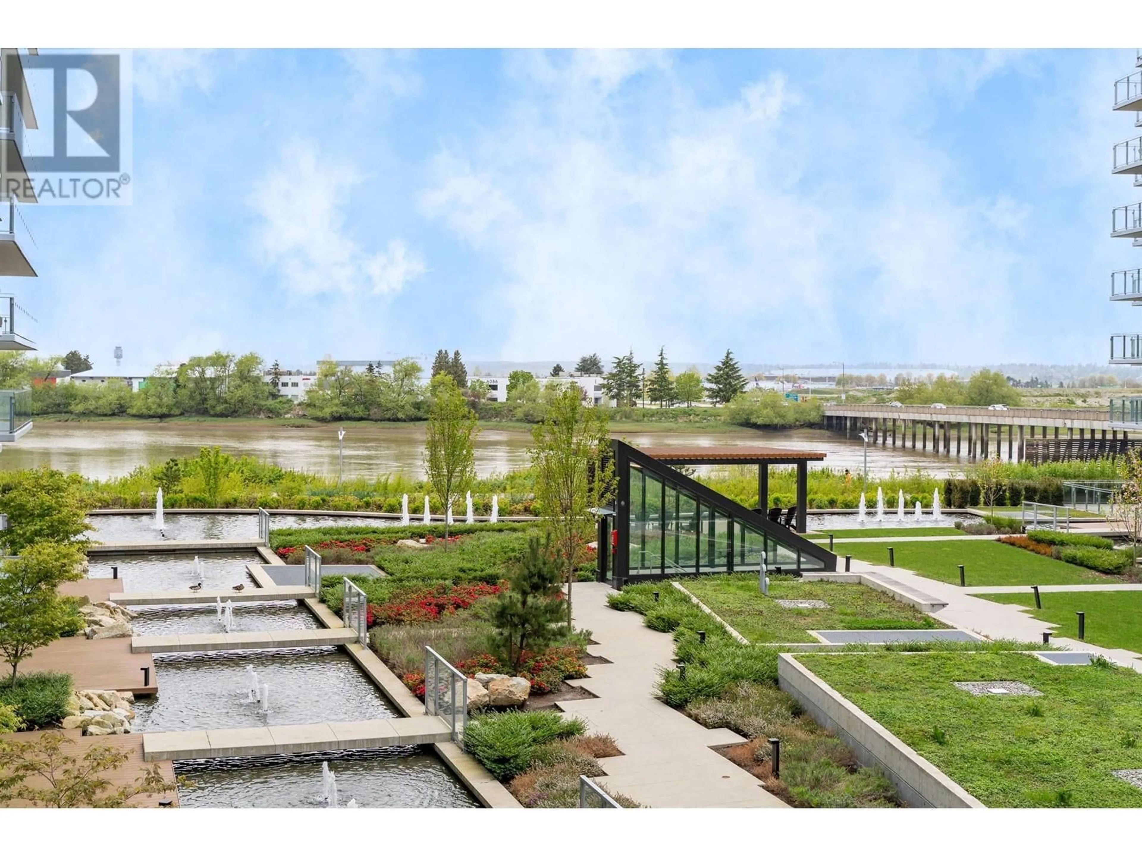 Patio, water/lake/river/ocean view for 207 - 6811 PEARSON WAY, Richmond British Columbia V7C0E7