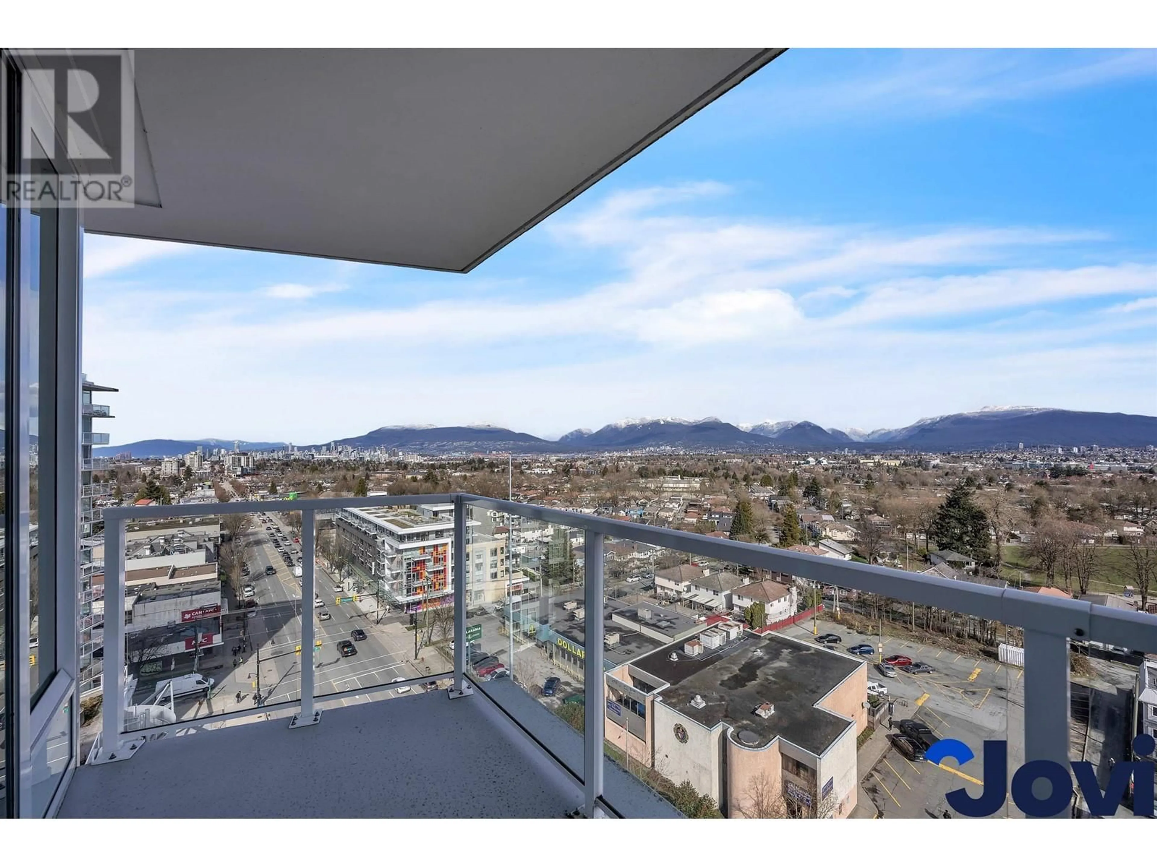 Balcony in the apartment, city buildings view from balcony for 1602 - 2220 KINGSWAY, Vancouver British Columbia V5N2T7