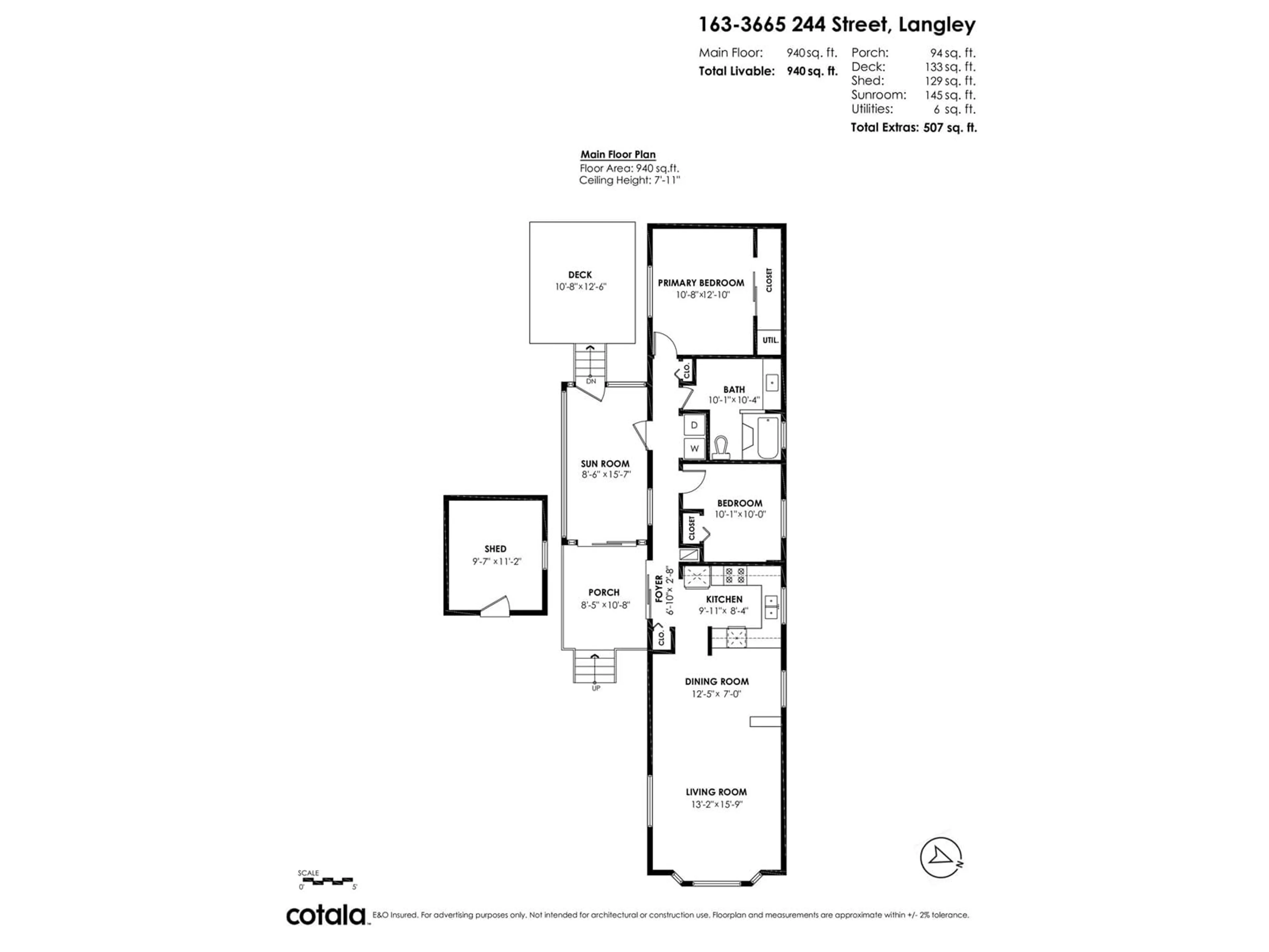 Floor plan for 163 - 3665 244, Langley British Columbia V2Z1N1