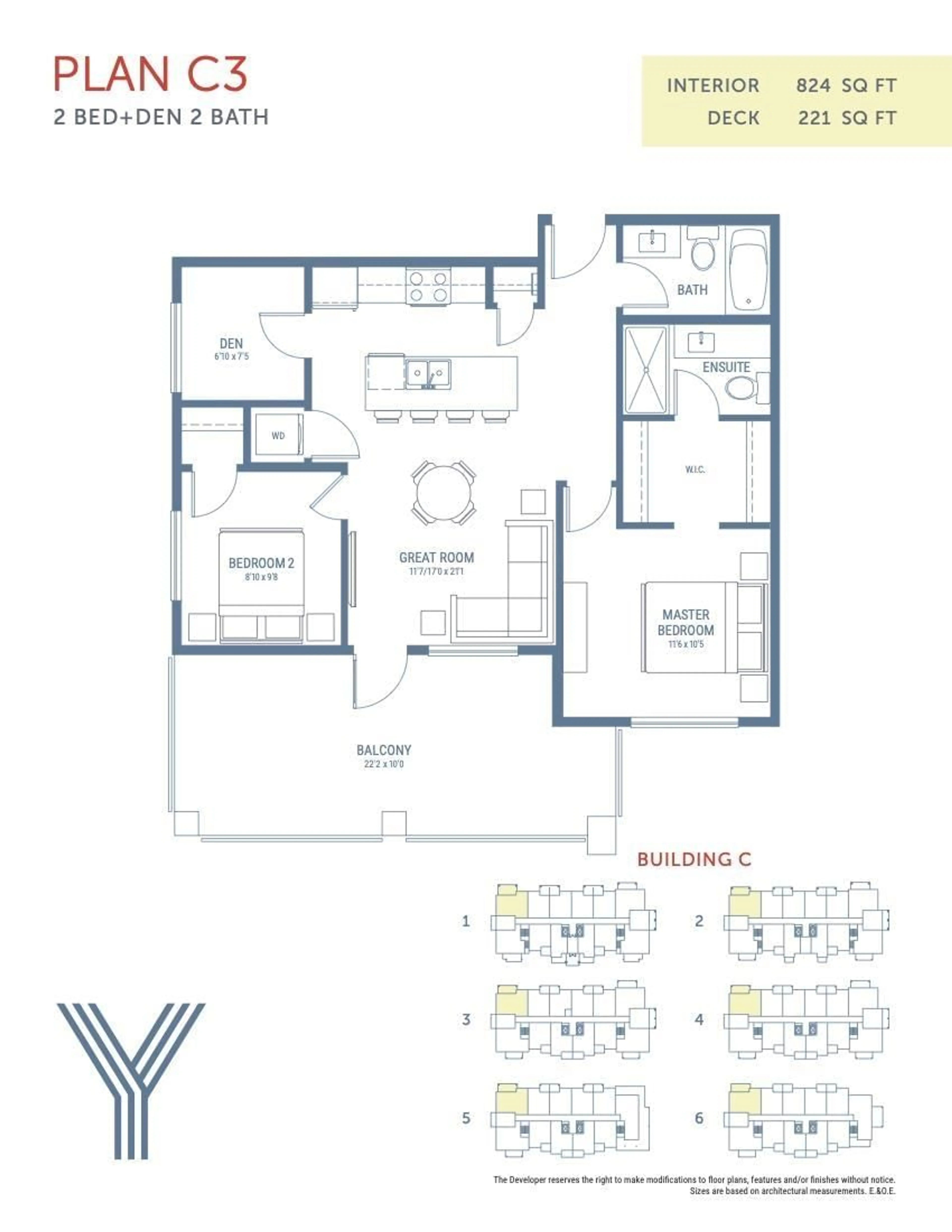 Floor plan for 505 - 45497 CAMPUS DRIVE, Chilliwack British Columbia V2R6L8