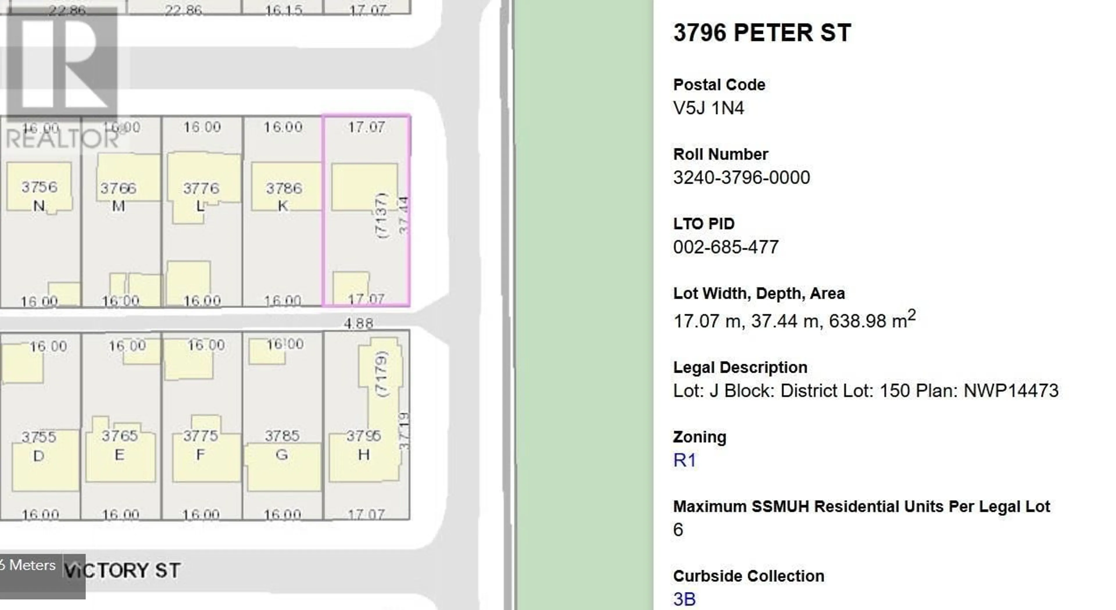 Floor plan for 3796 PETER STREET, Burnaby British Columbia V5J1N4