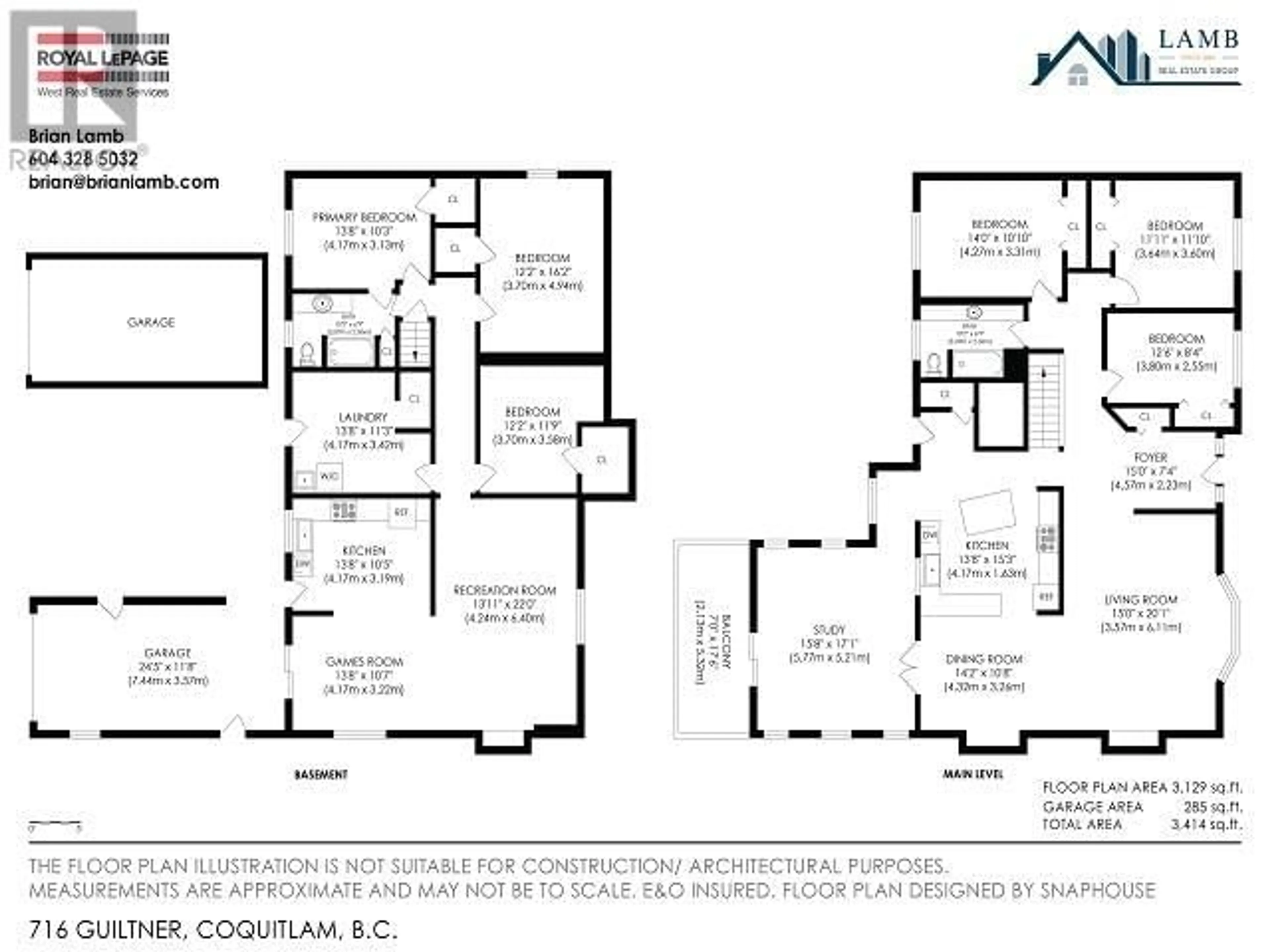 Floor plan for 716 GUILTNER STREET, Coquitlam British Columbia V3J4M5