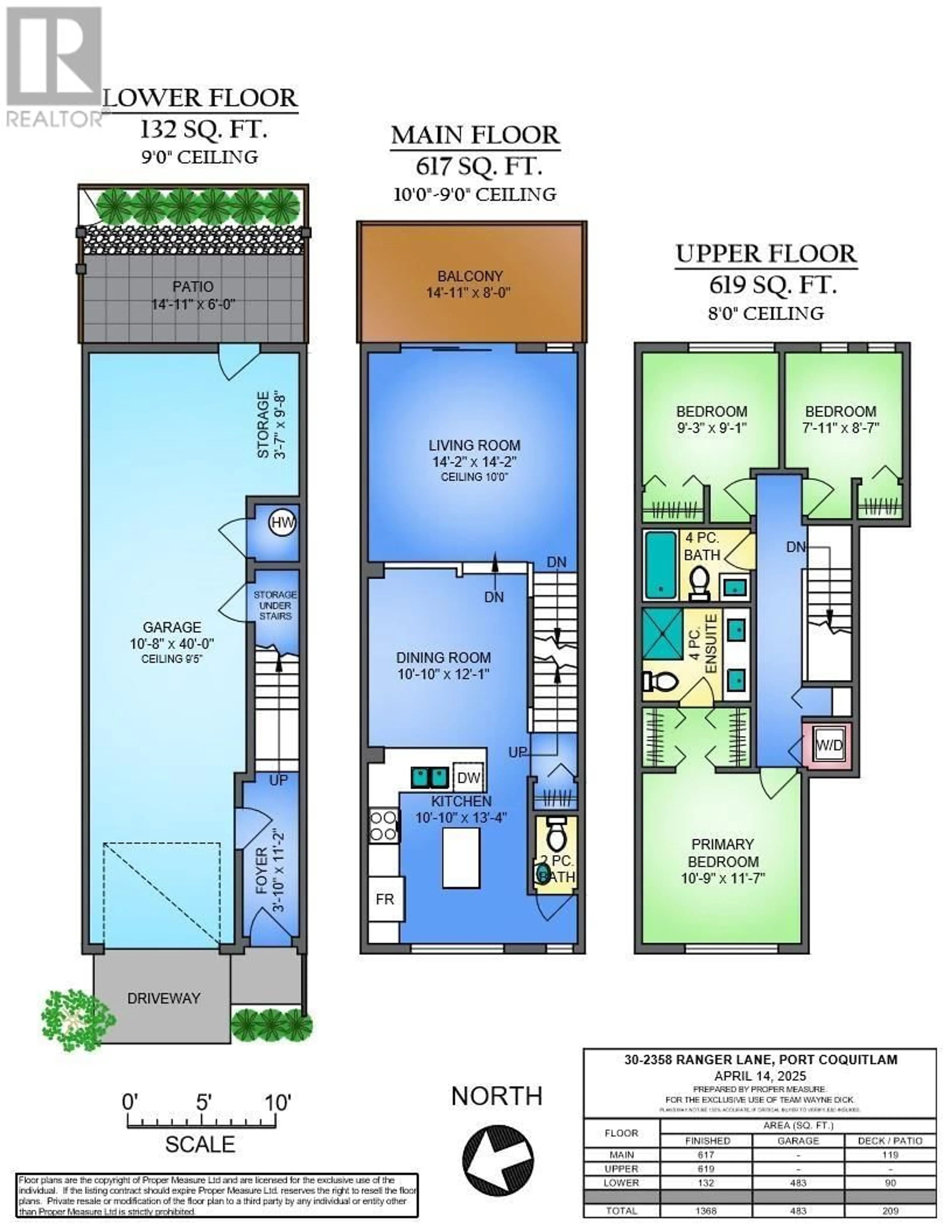 Floor plan for 30 - 2358 RANGER LANE, Port Coquitlam British Columbia V3B0L5