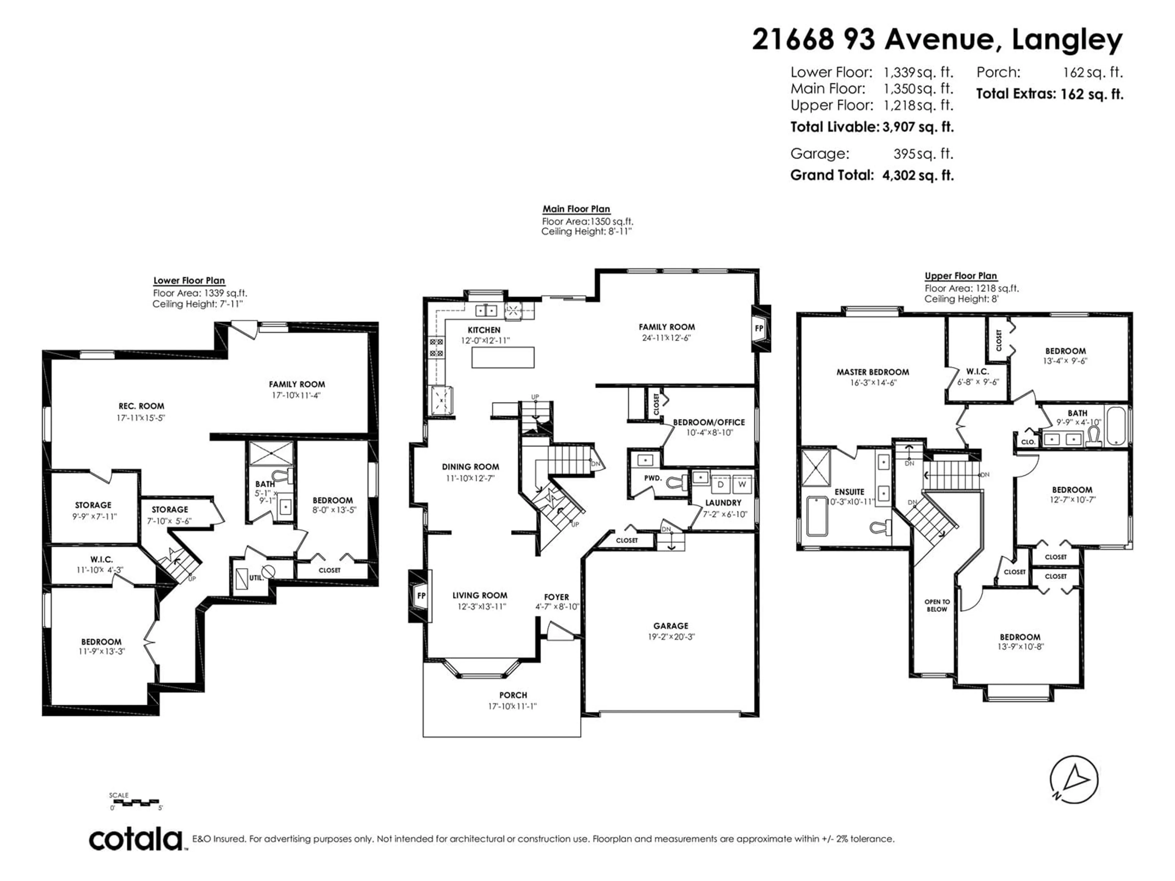 Floor plan for 21668 93RD, Langley British Columbia V1M4E1
