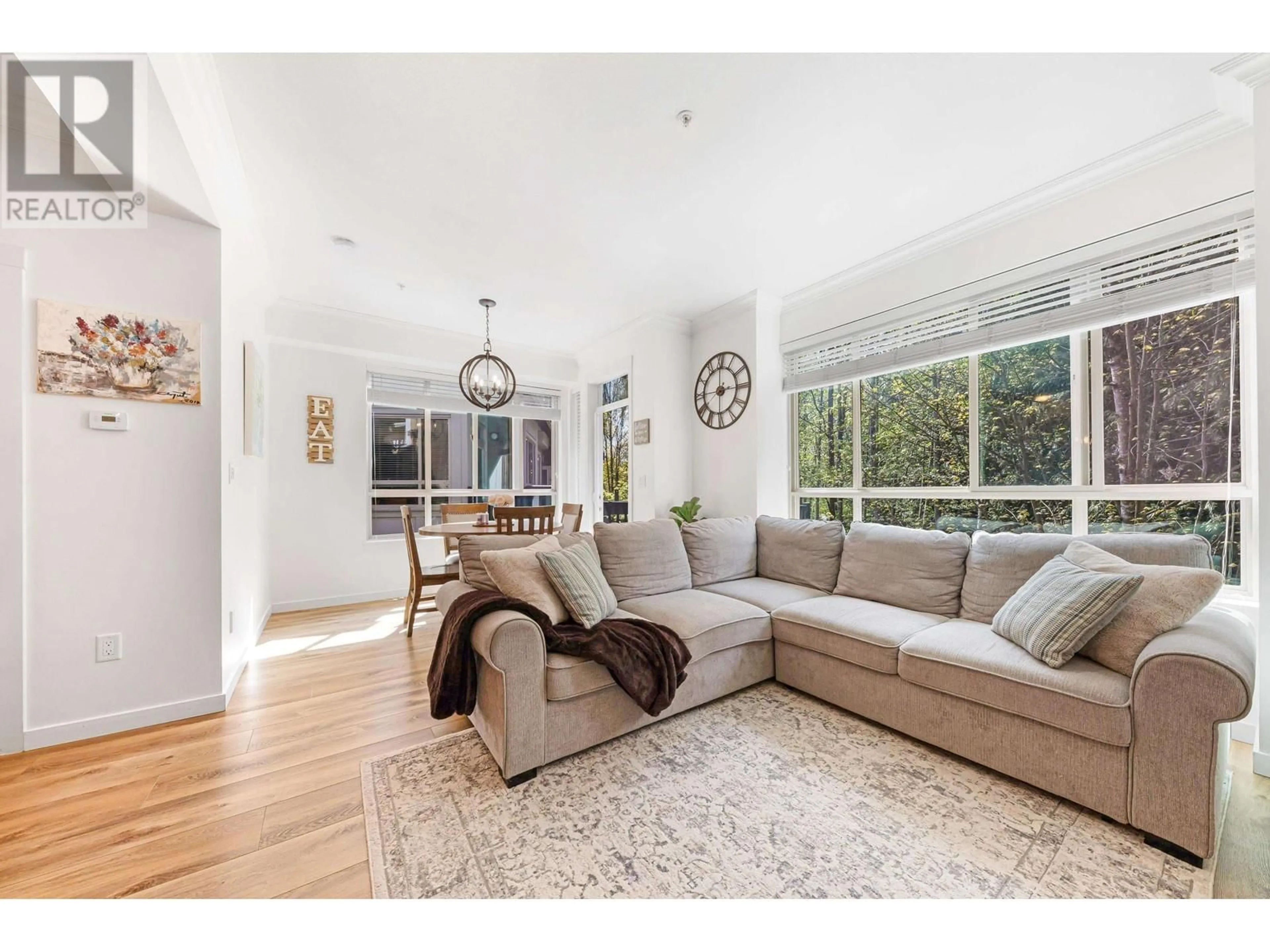 Living room with furniture, wood/laminate floor for 37 - 23986 104 AVENUE, Maple Ridge British Columbia V2W0G8