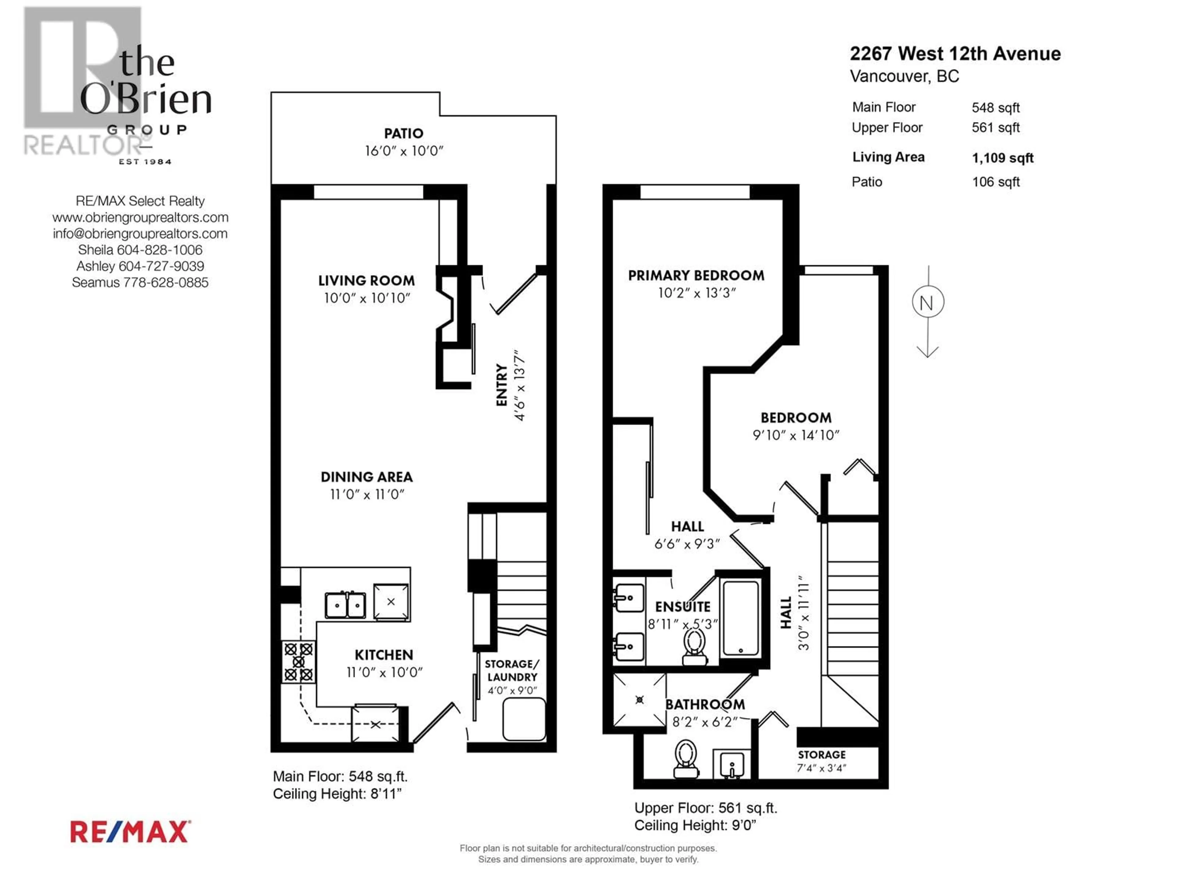 Floor plan for 2267 12TH AVENUE, Vancouver British Columbia V6K4T5