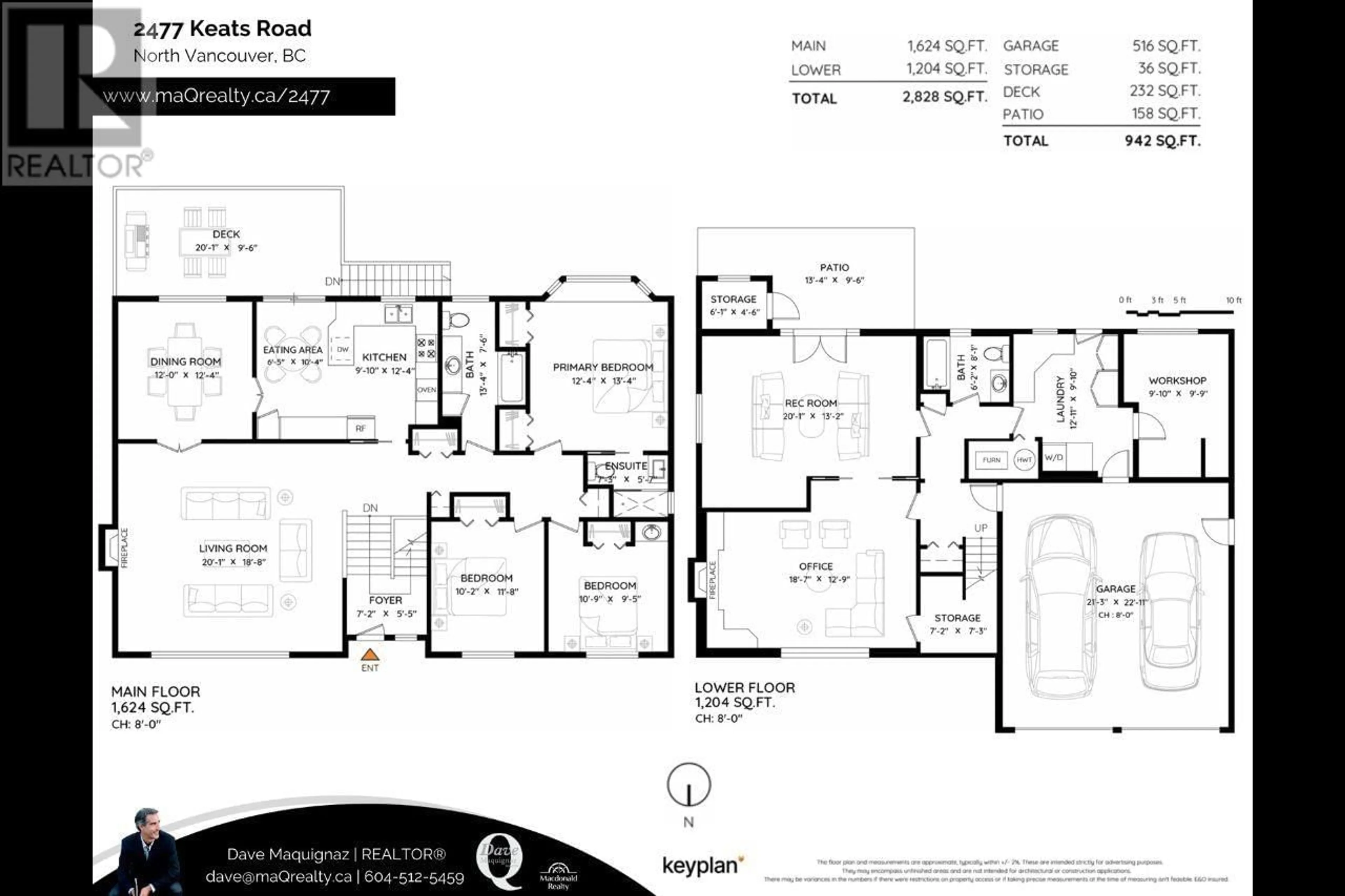 Floor plan for 2477 KEATS ROAD, North Vancouver British Columbia V7H1J6