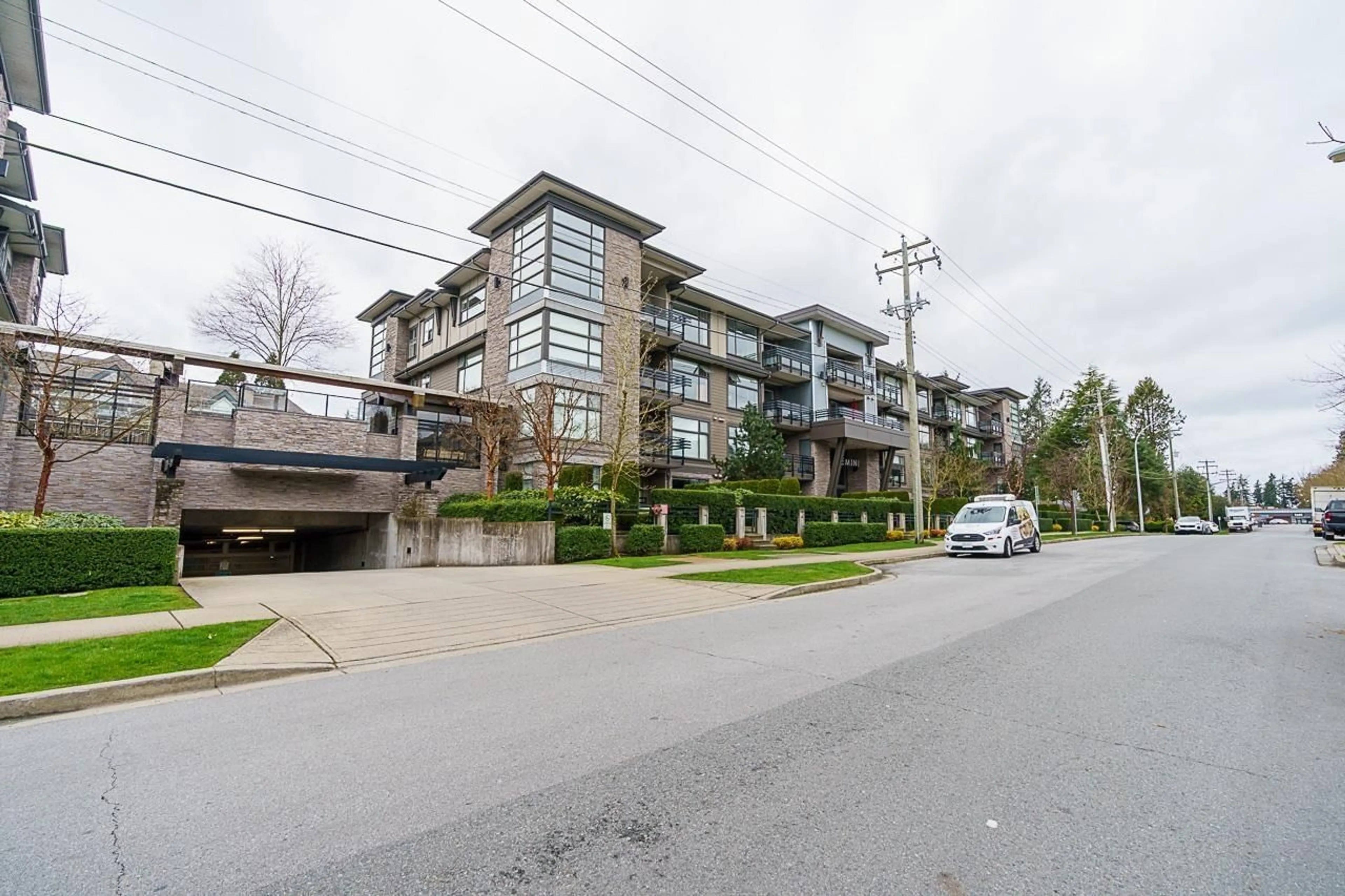 A pic from outside/outdoor area/front of a property/back of a property/a pic from drone, street for 300 - 15310 17A, Surrey British Columbia V4A1V3