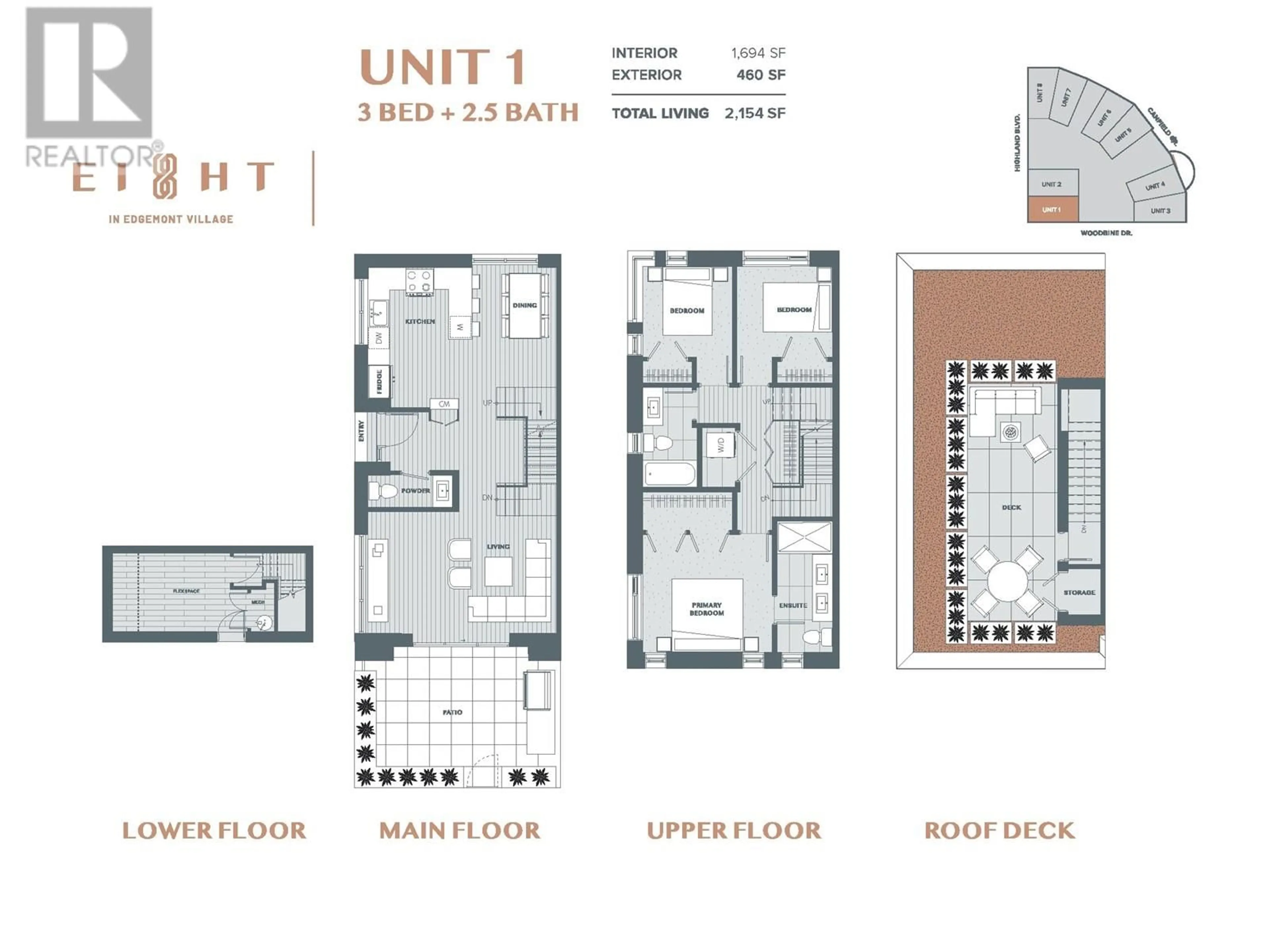 Floor plan for 1 - 3155 CANFIELD CRESCENT, North Vancouver British Columbia V0V0V0