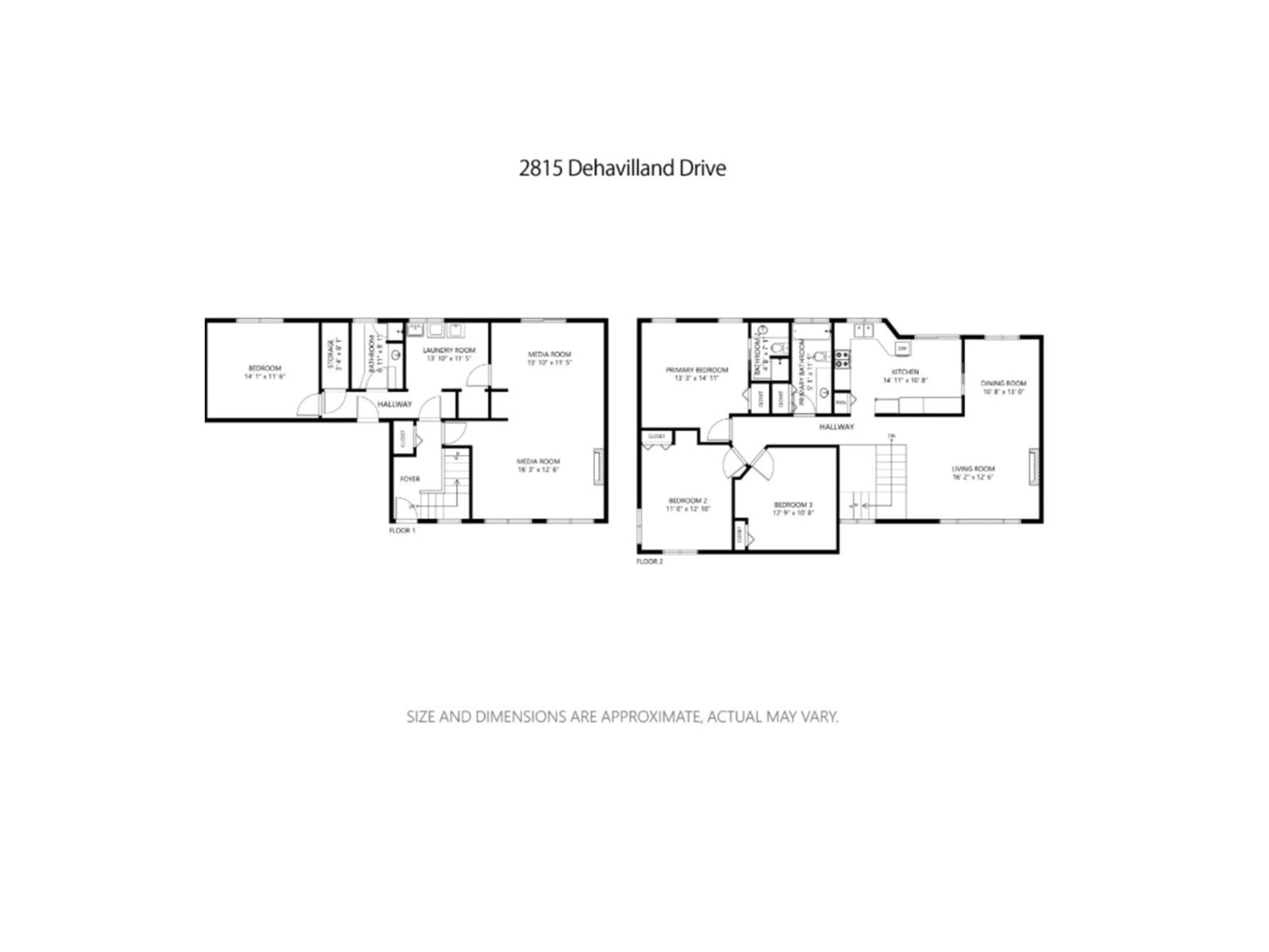 Floor plan for 2815 DEHAVILLAND, Abbotsford British Columbia V2T5L2