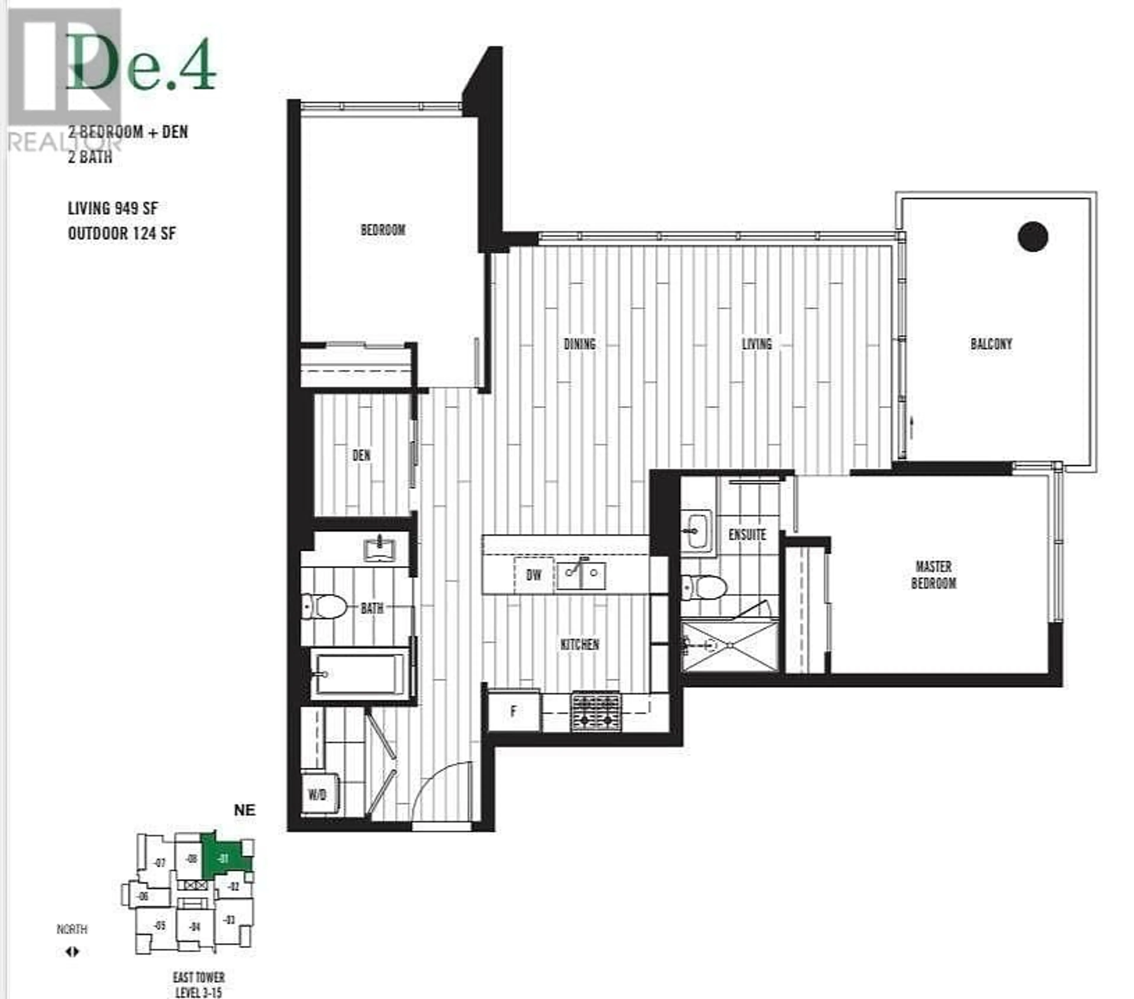 Floor plan for 601 - 1471 HUNTER STREET, North Vancouver British Columbia V7J1H3