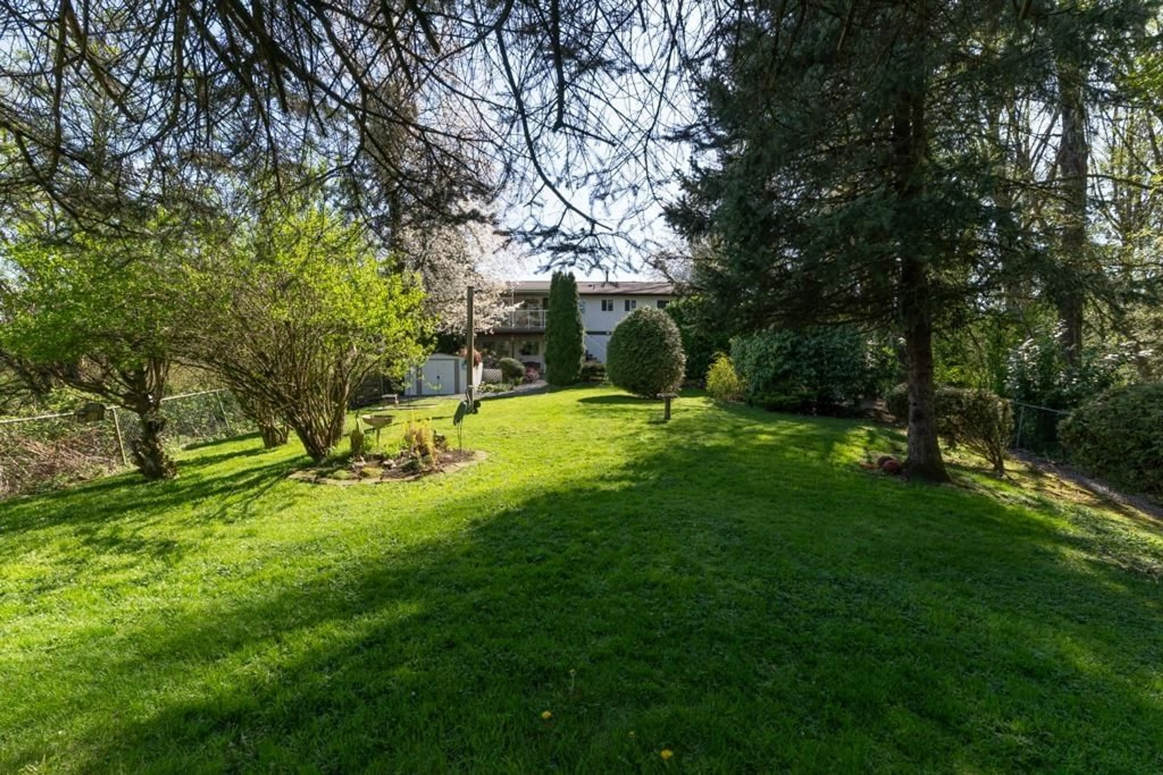 A pic from outside/outdoor area/front of a property/back of a property/a pic from drone, forest/trees view for 19949 51, Langley British Columbia V3A7P2