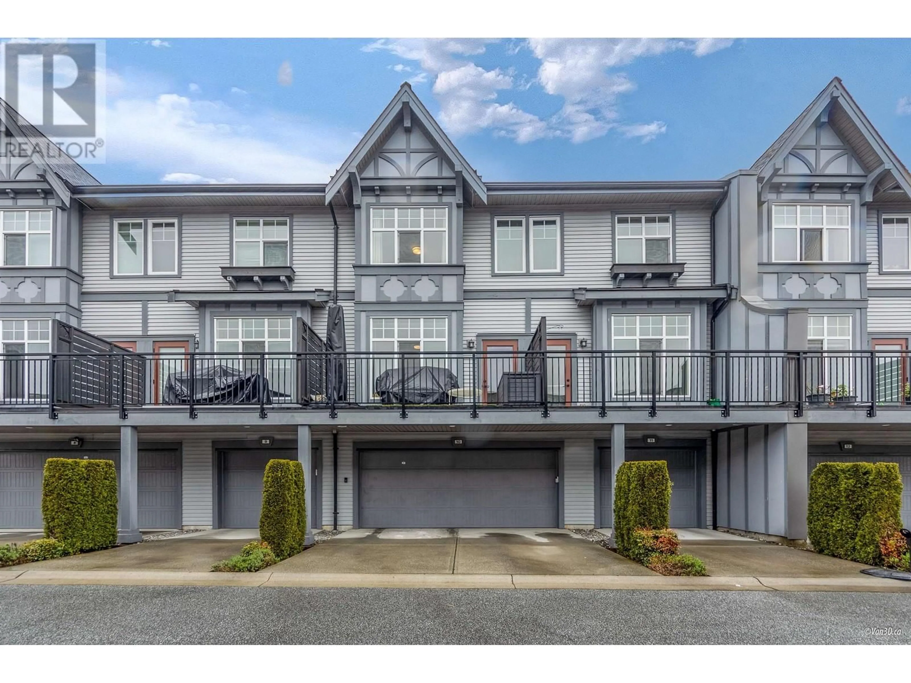 A pic from outside/outdoor area/front of a property/back of a property/a pic from drone, street for 10 - 1221 ROCKLIN STREET, Coquitlam British Columbia V3B0N7