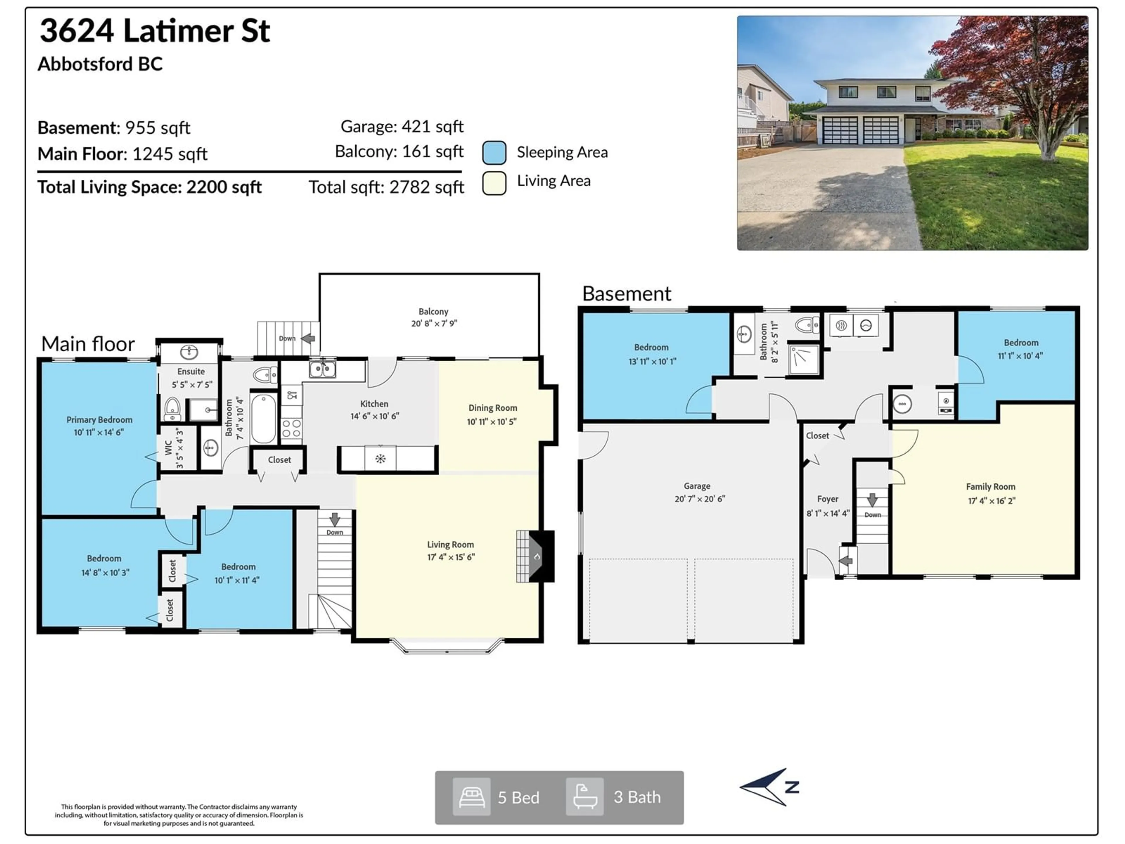 Floor plan for 3624 LATIMER, Abbotsford British Columbia V2S6X4