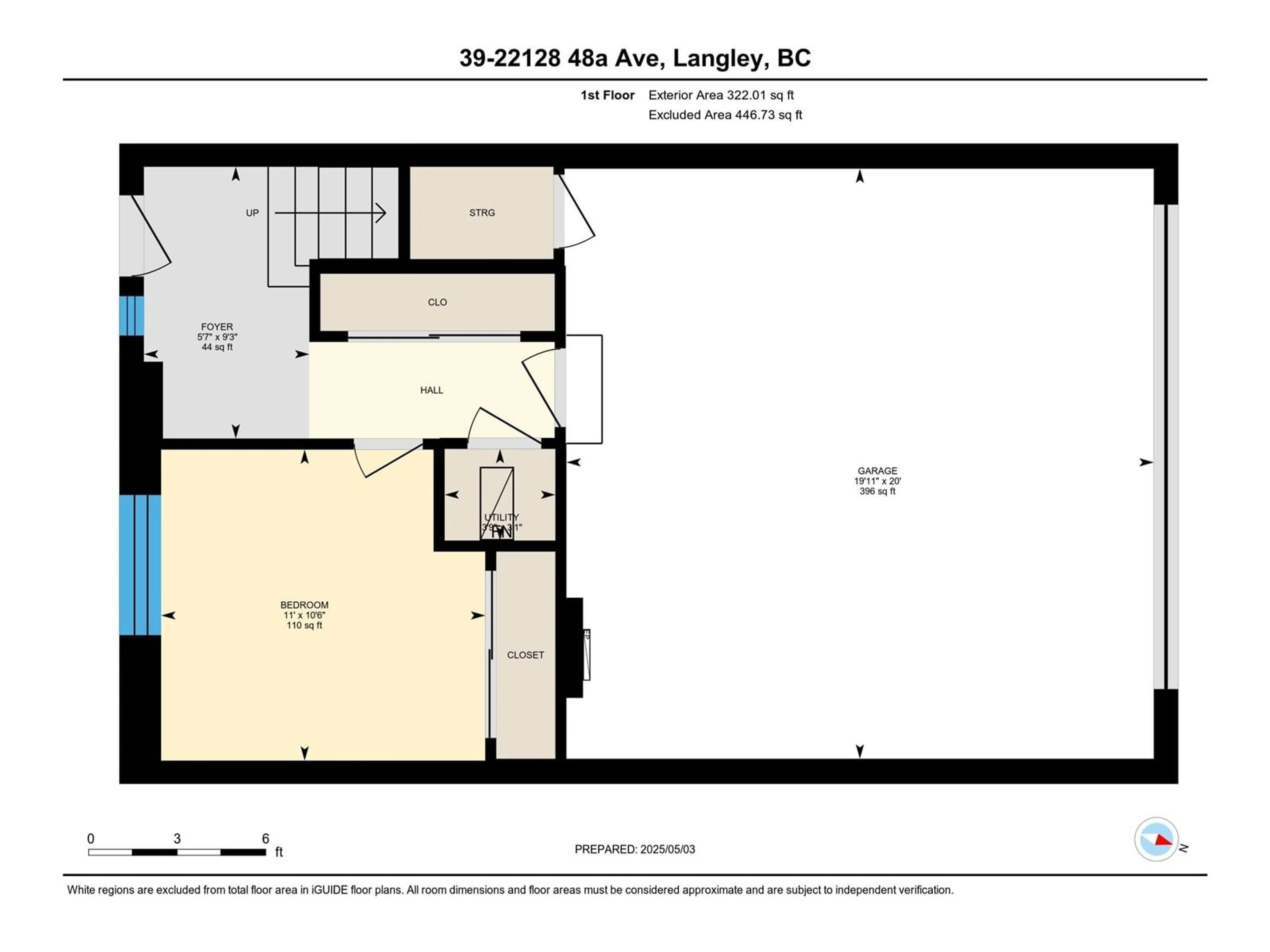 Floor plan for 39 - 22128 48A, Langley British Columbia V3A0L6