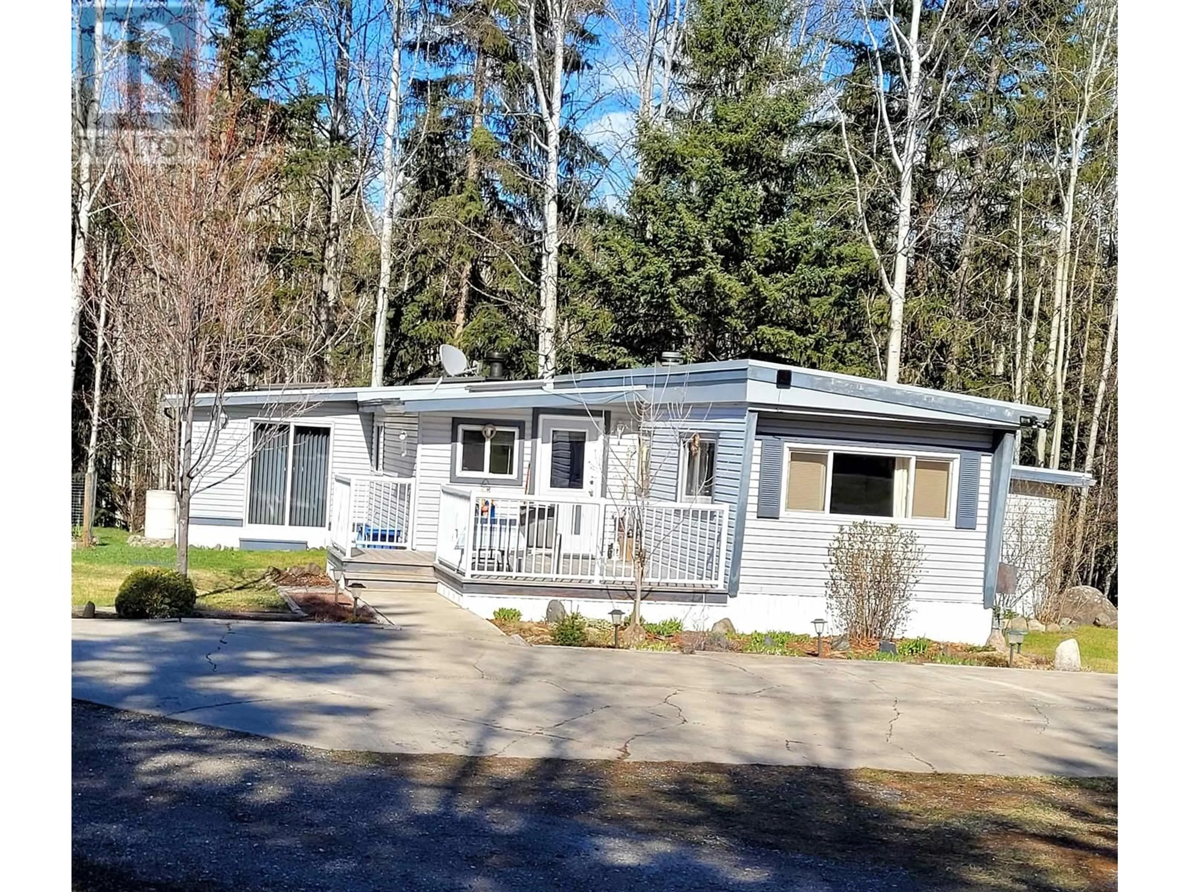 Home with vinyl exterior material, street for 262 JEFFERSON ROAD, 150 Mile House British Columbia V0K2G0
