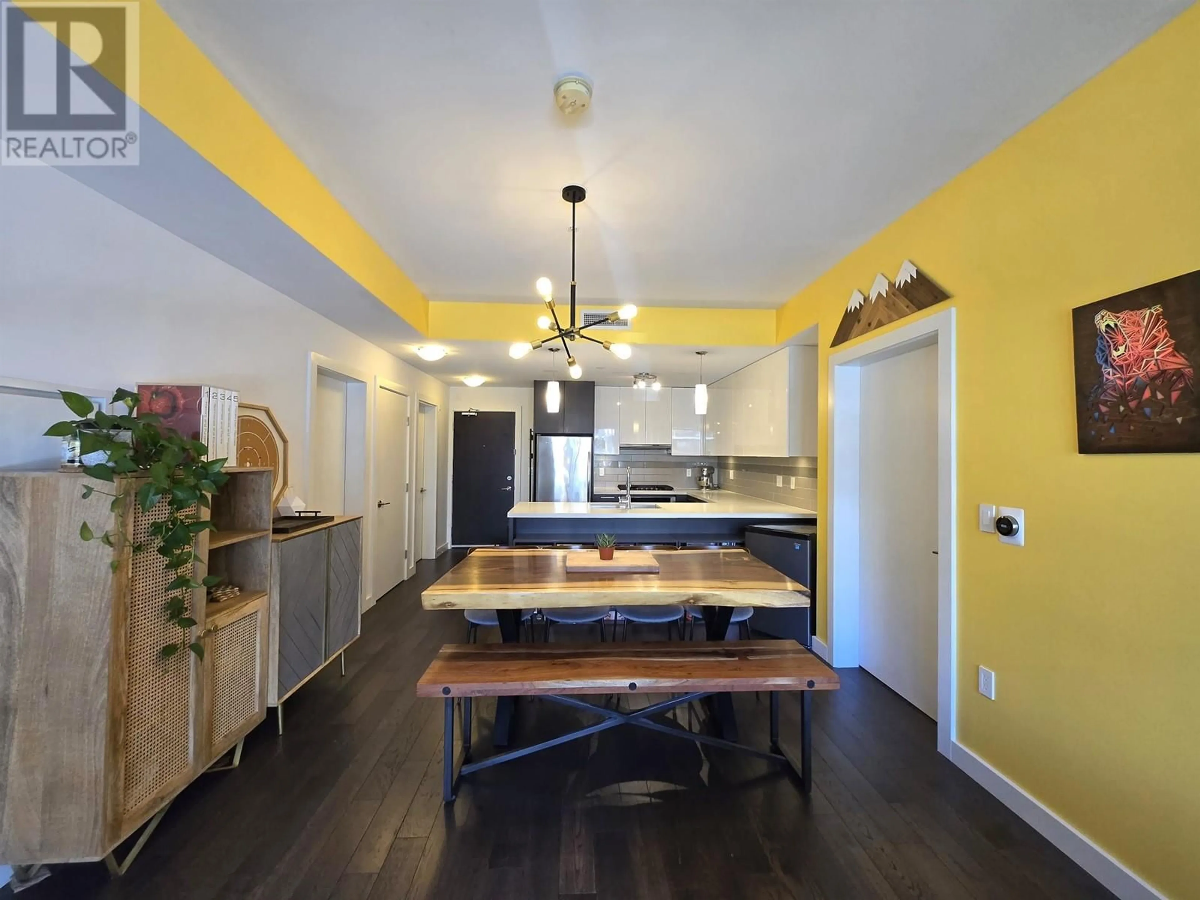 Open concept kitchen, wood/laminate floor for 207 - 5399 CEDARBRIDGE WAY, Richmond British Columbia V6X0L6