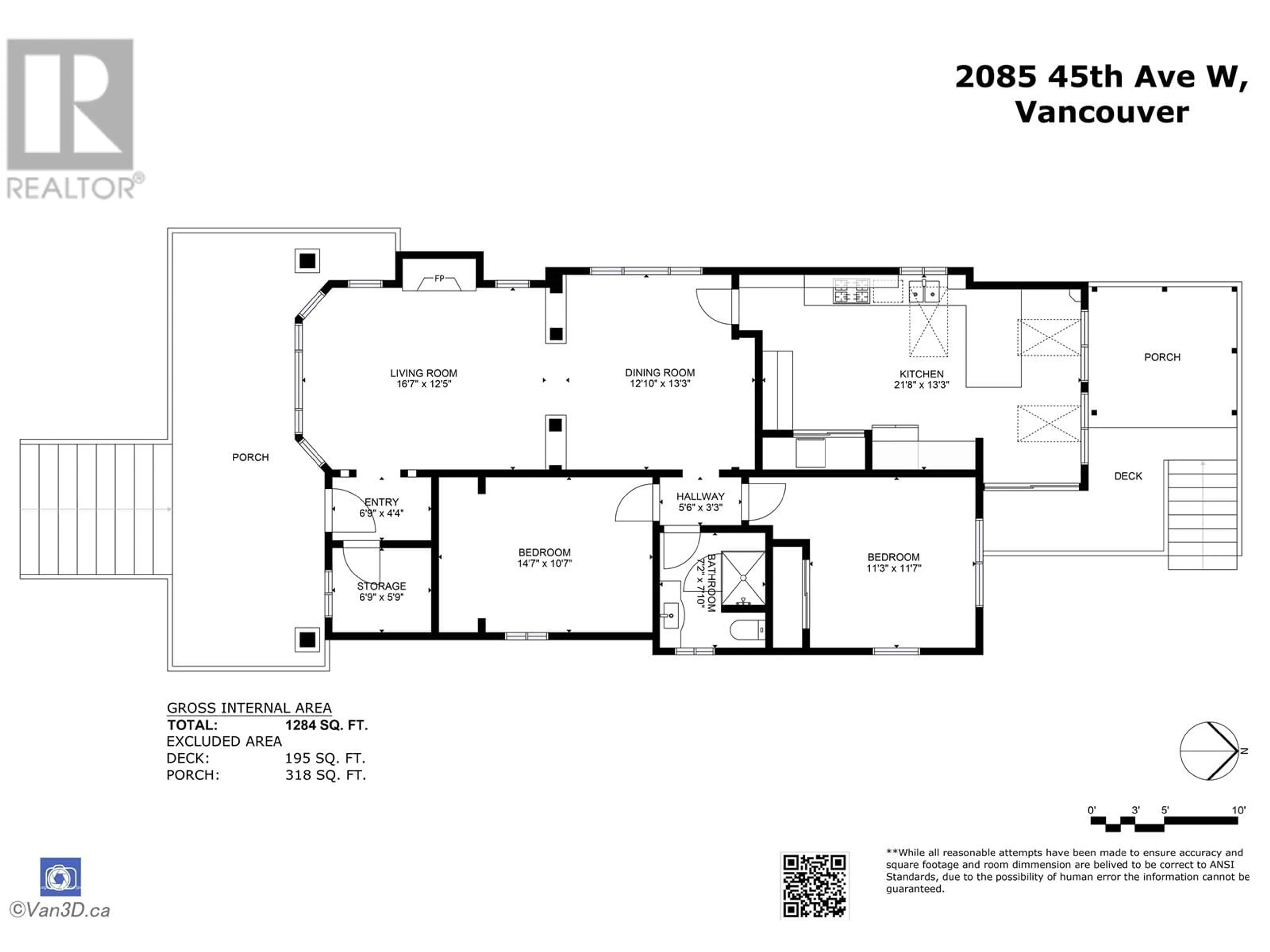 Floor plan for 2085 45TH AVENUE, Vancouver British Columbia V6M2H8