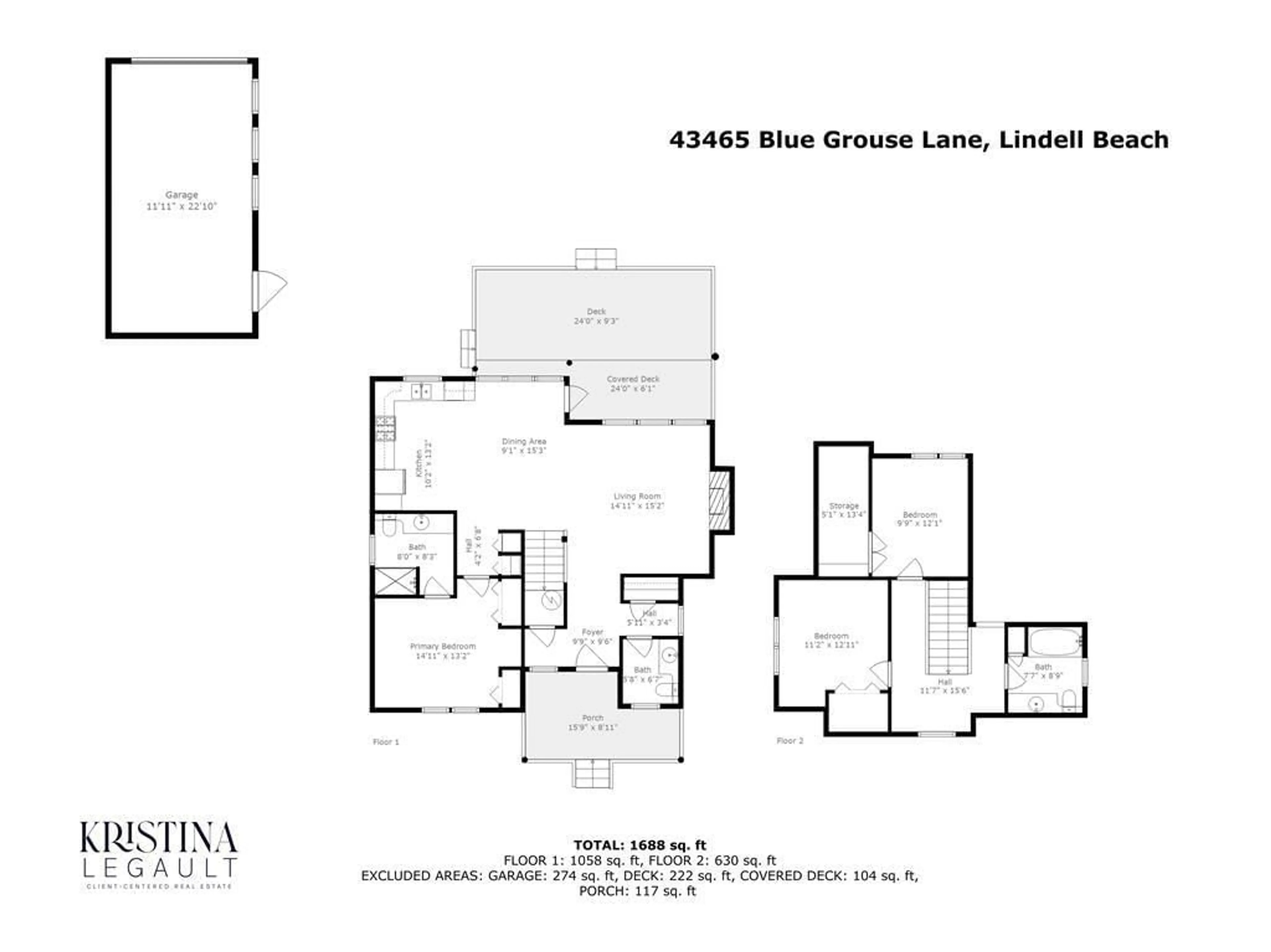 Floor plan for 43465 BLUE GROUSE LANE, Lindell Beach British Columbia V2R0X8