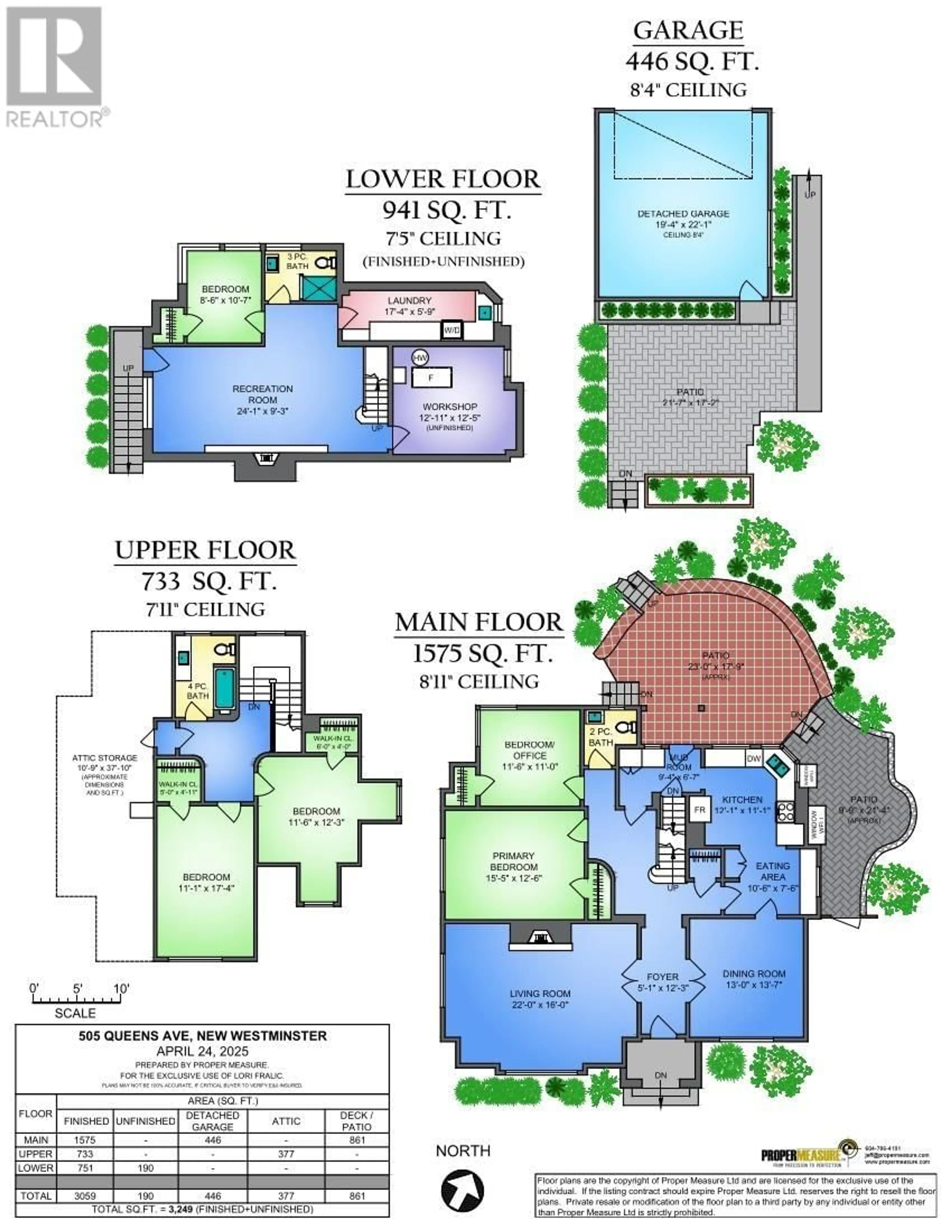Floor plan for 505 QUEENS AVENUE, New Westminster British Columbia V3L1K2