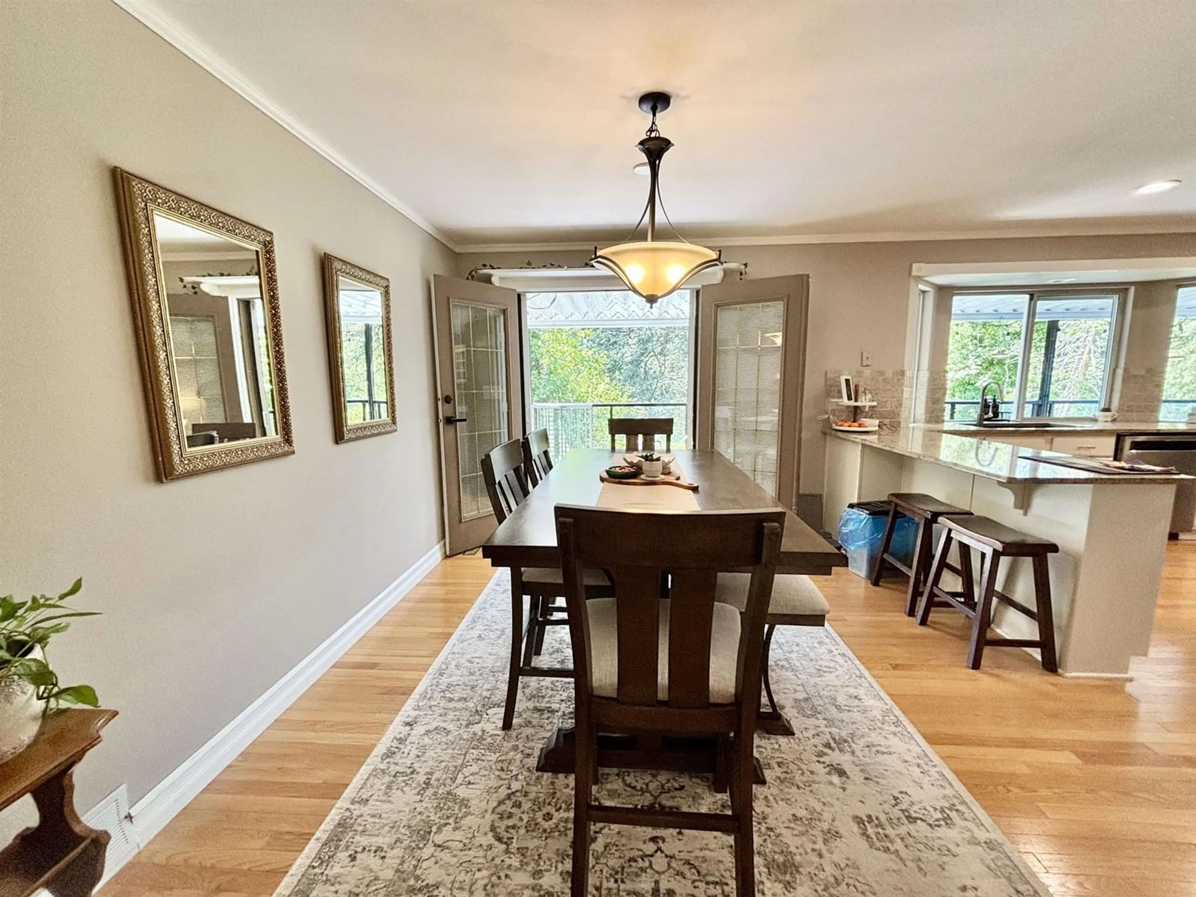 Dining room, wood/laminate floor for 20456 97A, Langley British Columbia V1M2K1