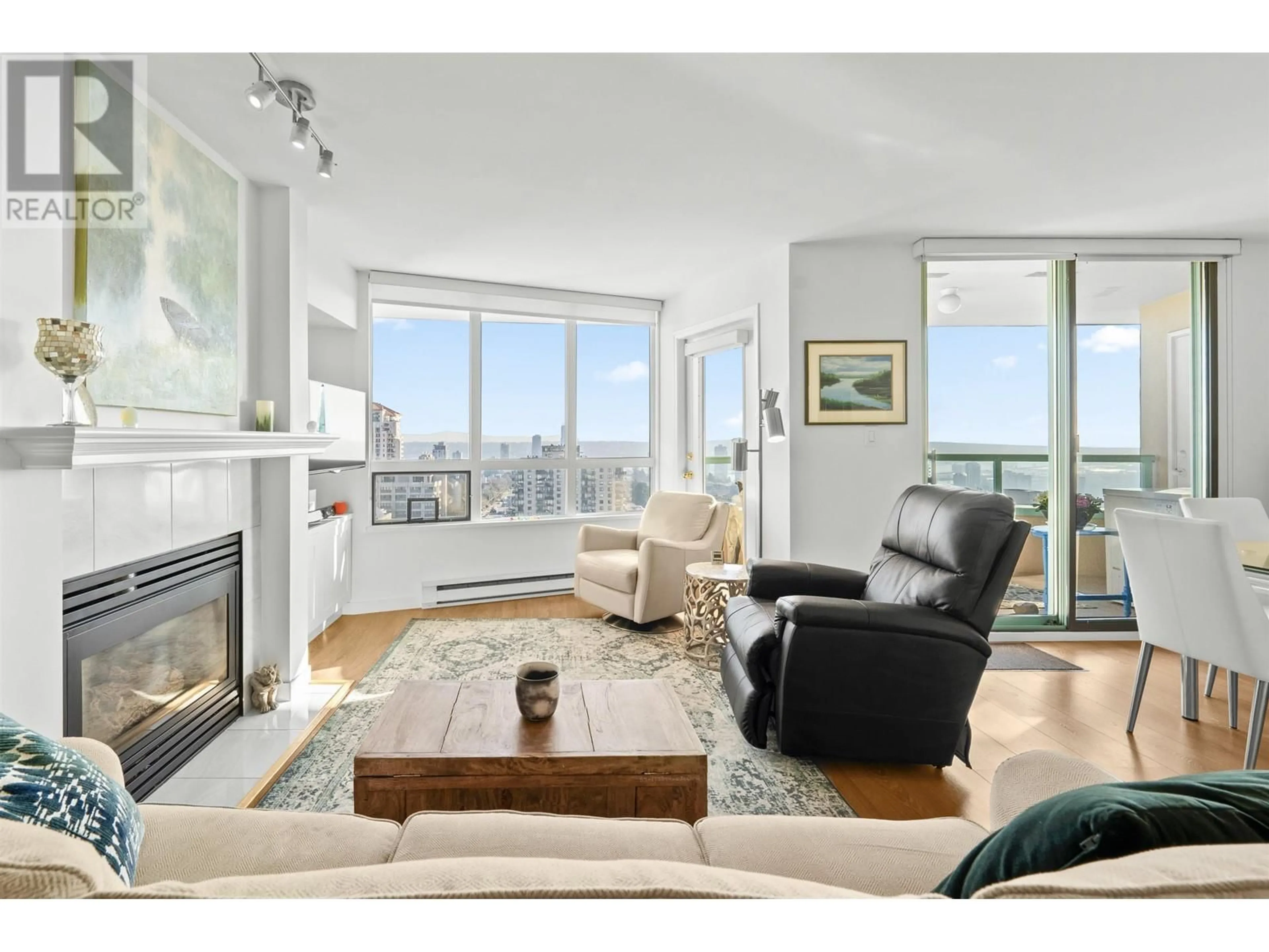 Living room with furniture, unknown for 1406 - 728 PRINCESS STREET, New Westminster British Columbia V3M6S4