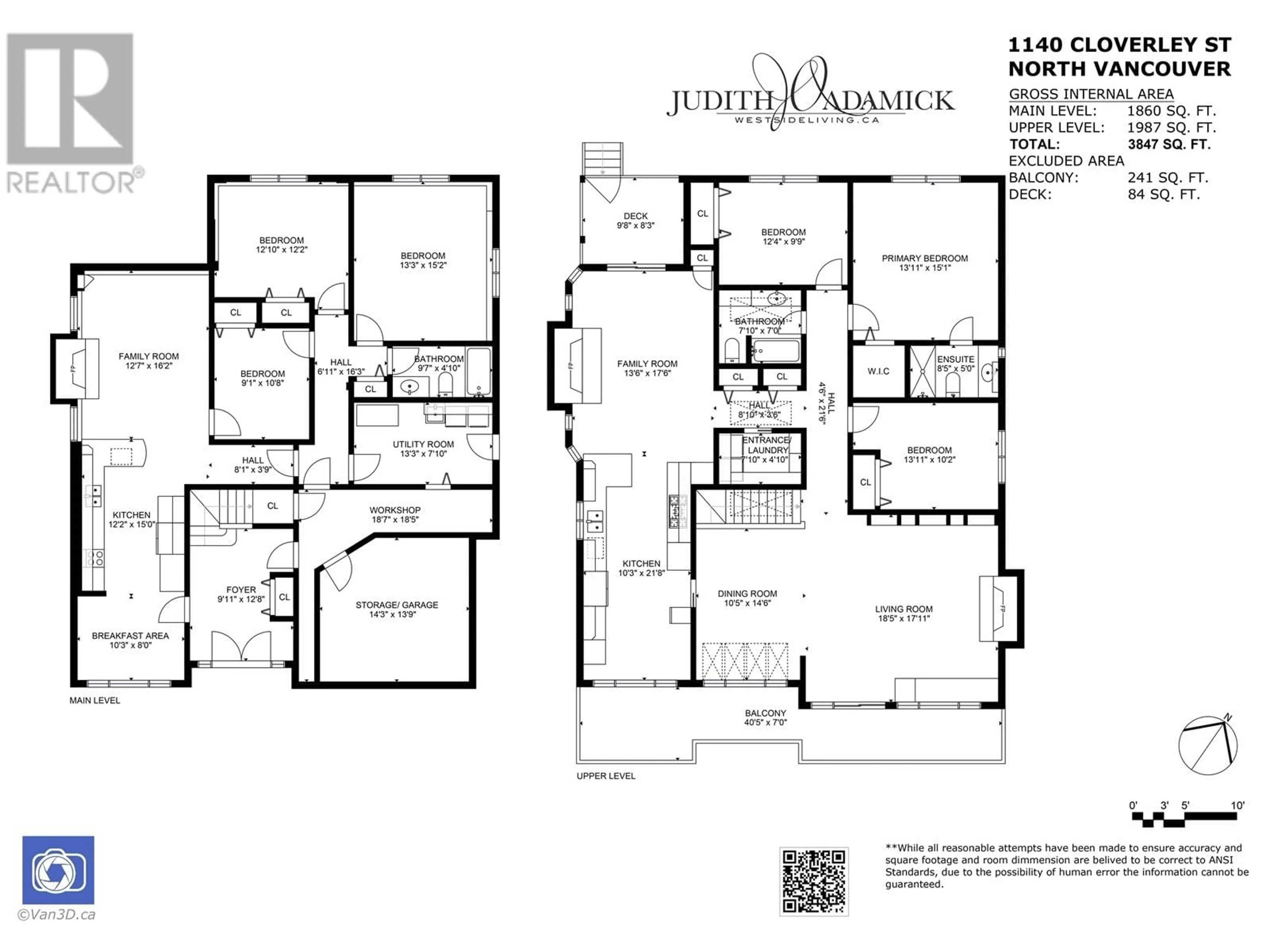 Floor plan for 1140 CLOVERLEY STREET, North Vancouver British Columbia V7L1N6