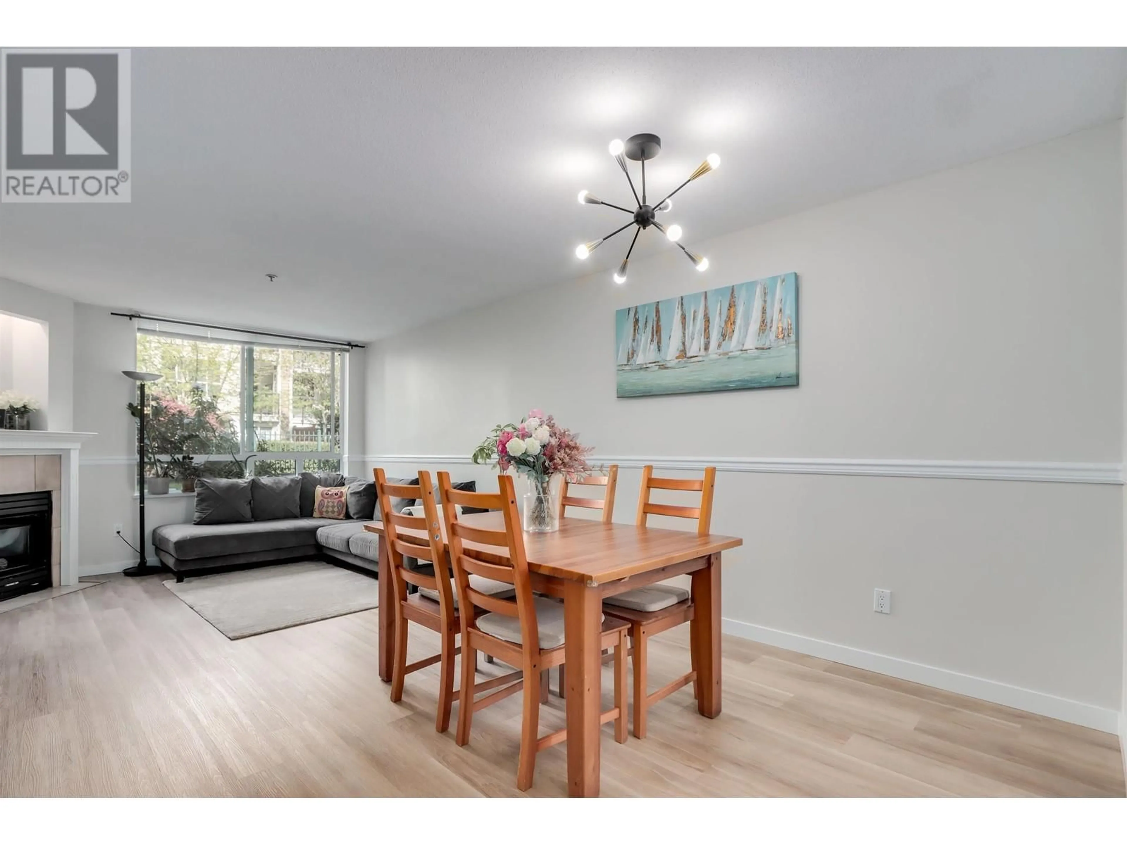 Dining room, wood/laminate floor for 107 - 2485 ATKINS AVENUE, Port Coquitlam British Columbia V3C1Z1