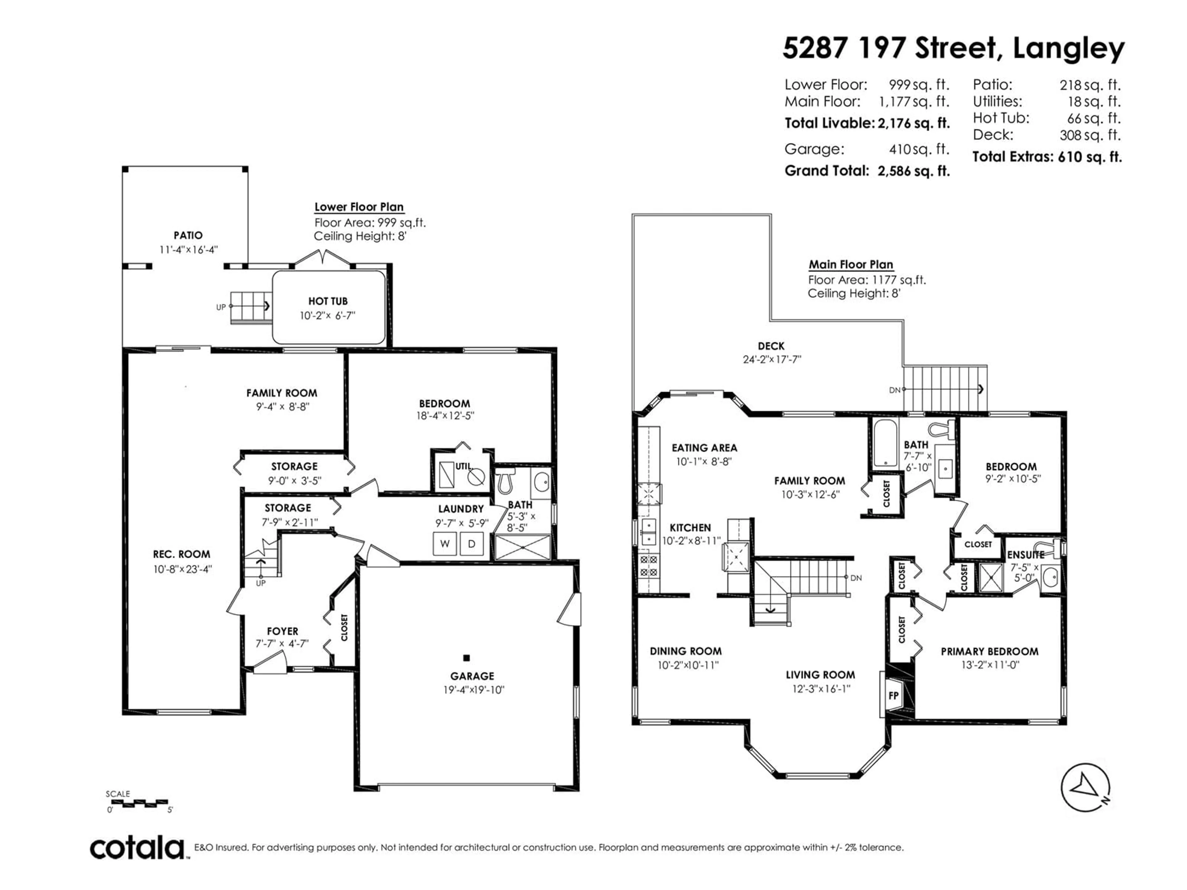 Floor plan for 5287 197, Langley British Columbia V3A7X8