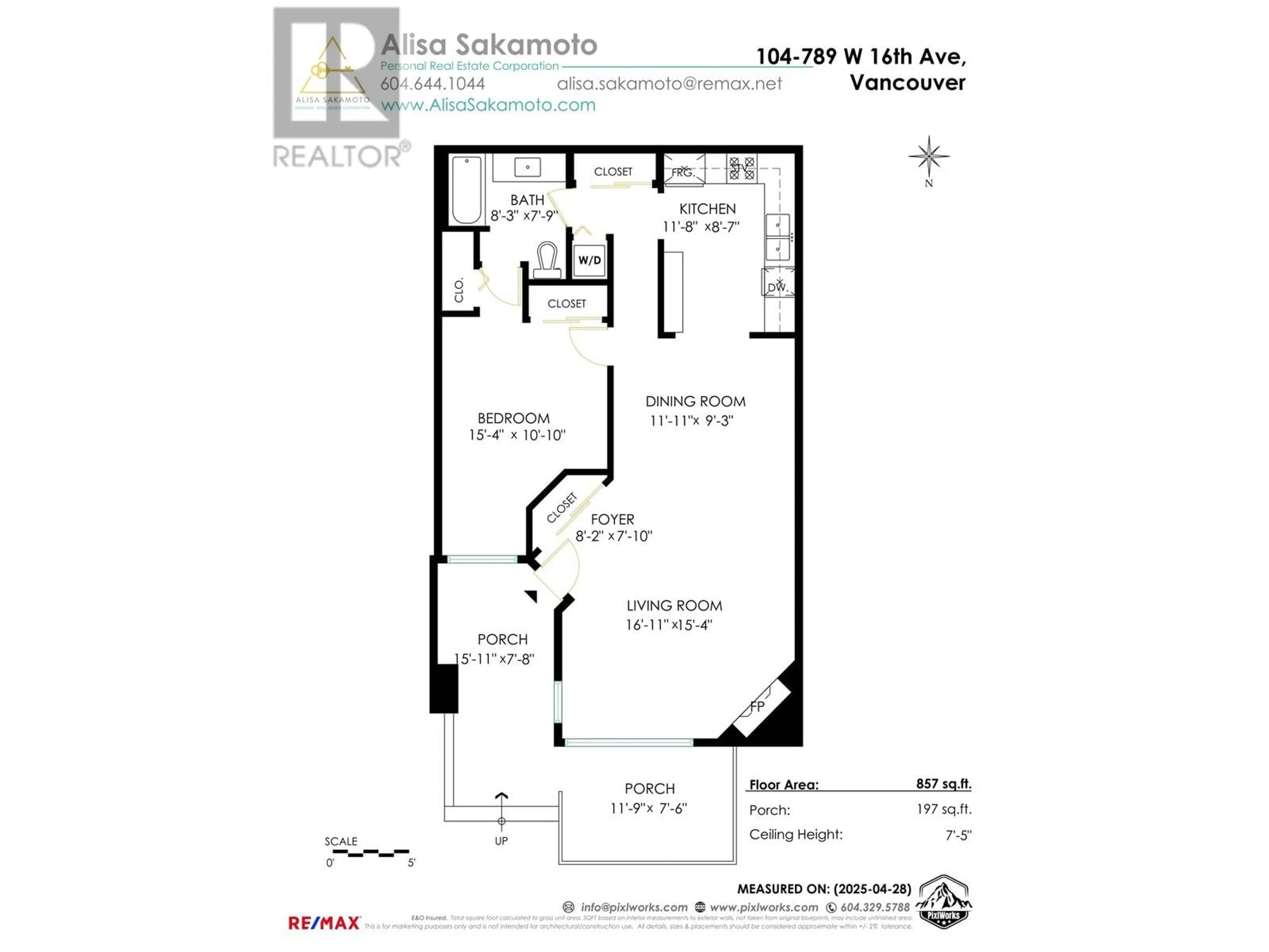 Floor plan for 104 - 789 W 16TH AVENUE, Vancouver British Columbia V5Z1S8