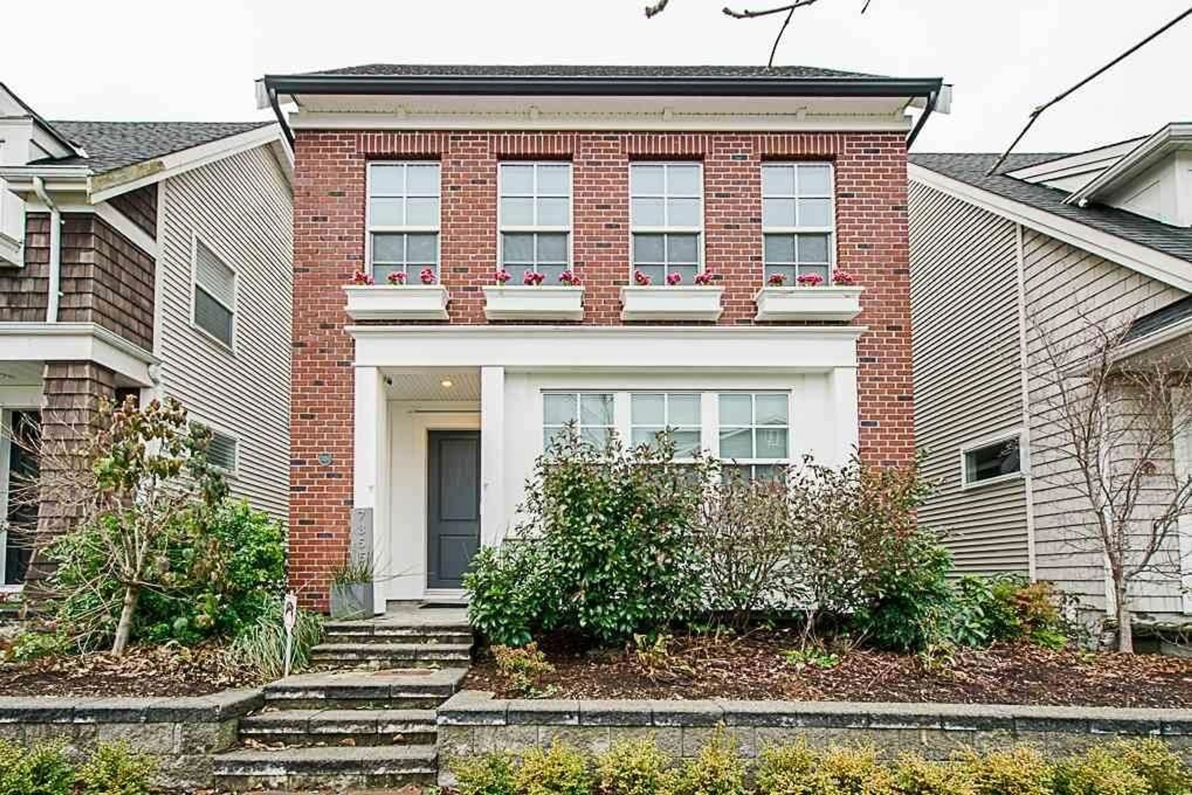 Home with brick exterior material, street for 7355 192A, Surrey British Columbia V4N5Y4