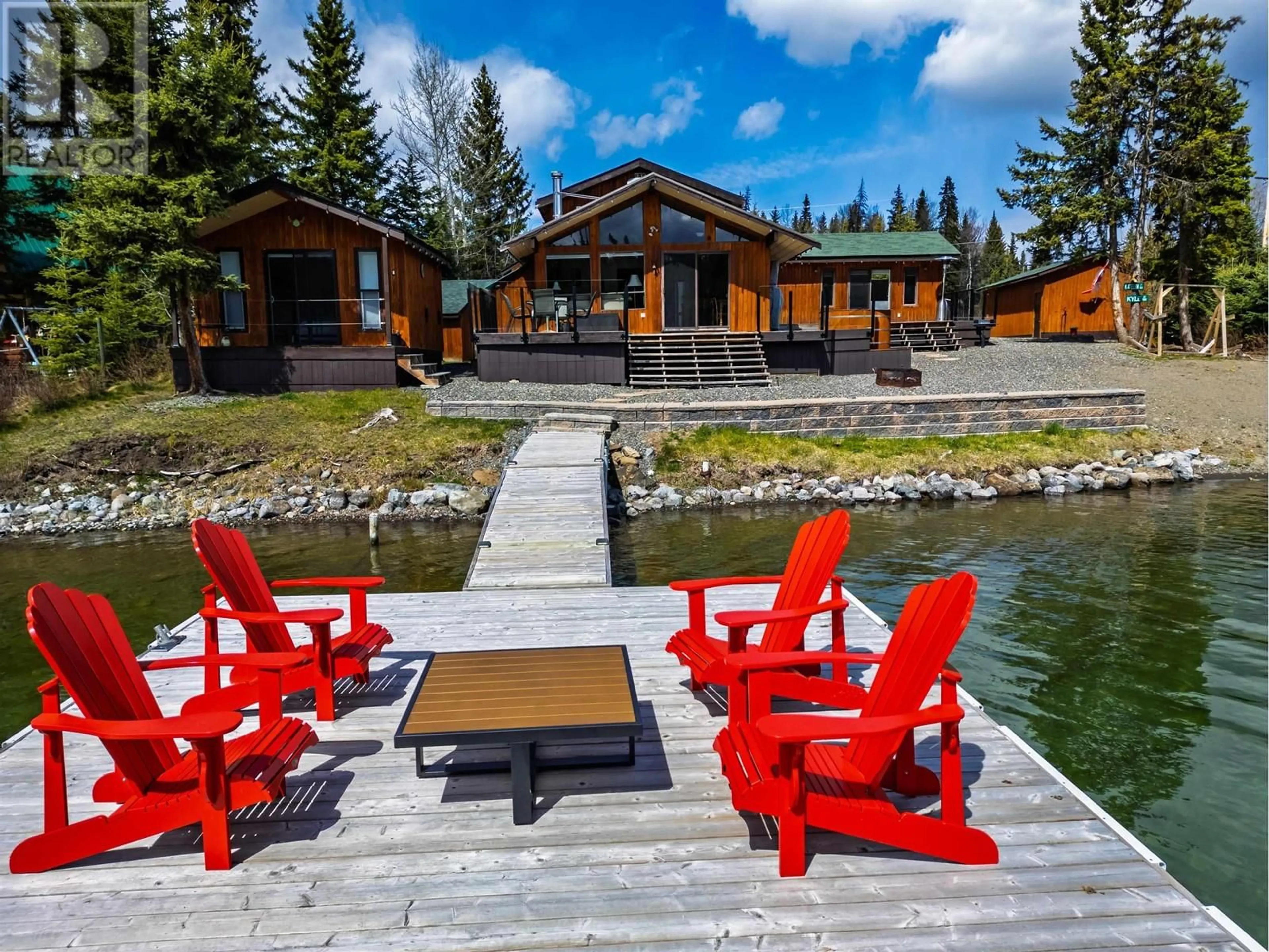 Patio, water/lake/river/ocean view for 7236 BOULANGER ROAD, Bridge Lake British Columbia V0K1X1