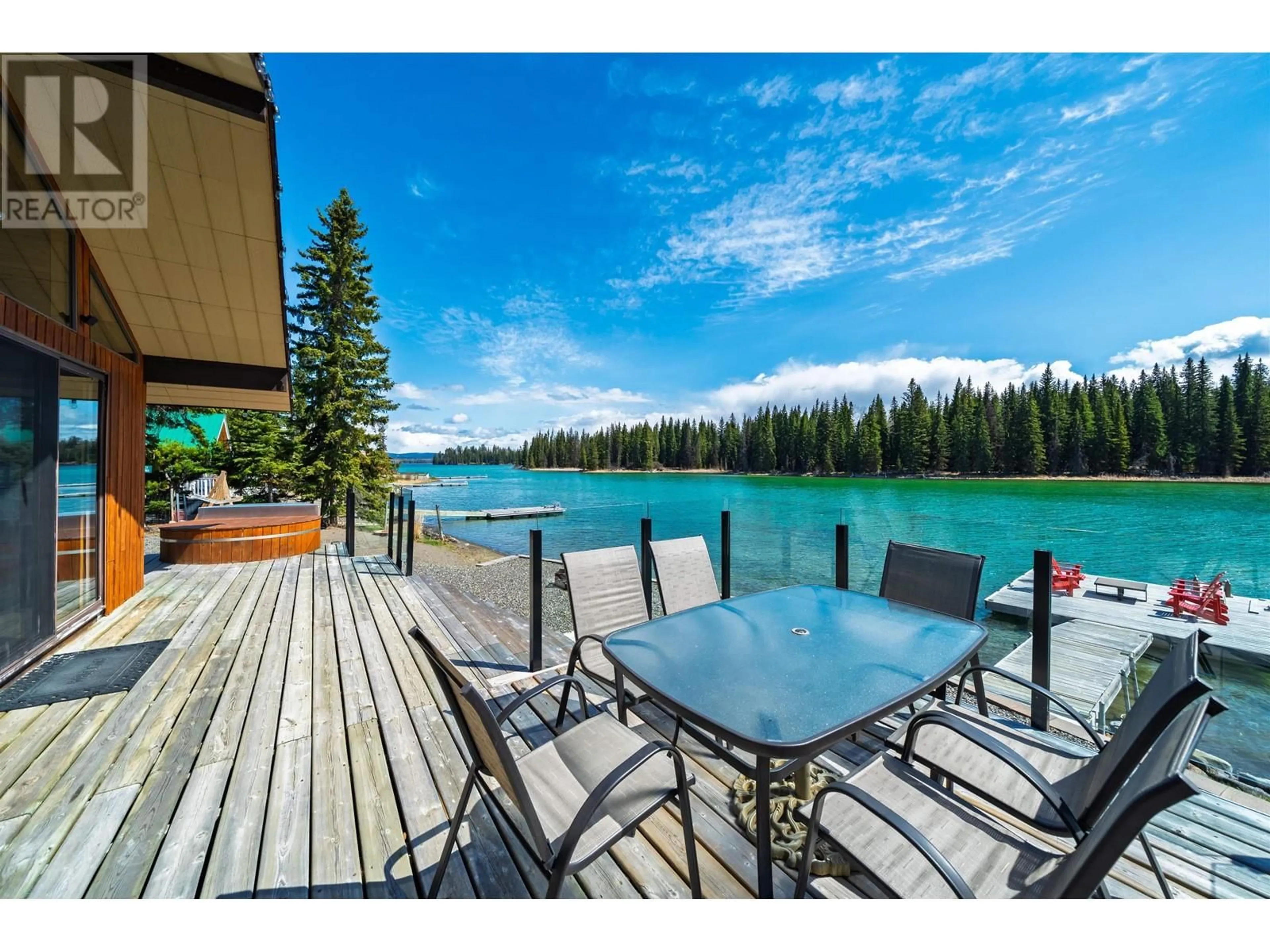 Patio, water/lake/river/ocean view for 7236 BOULANGER ROAD, Bridge Lake British Columbia V0K1X1