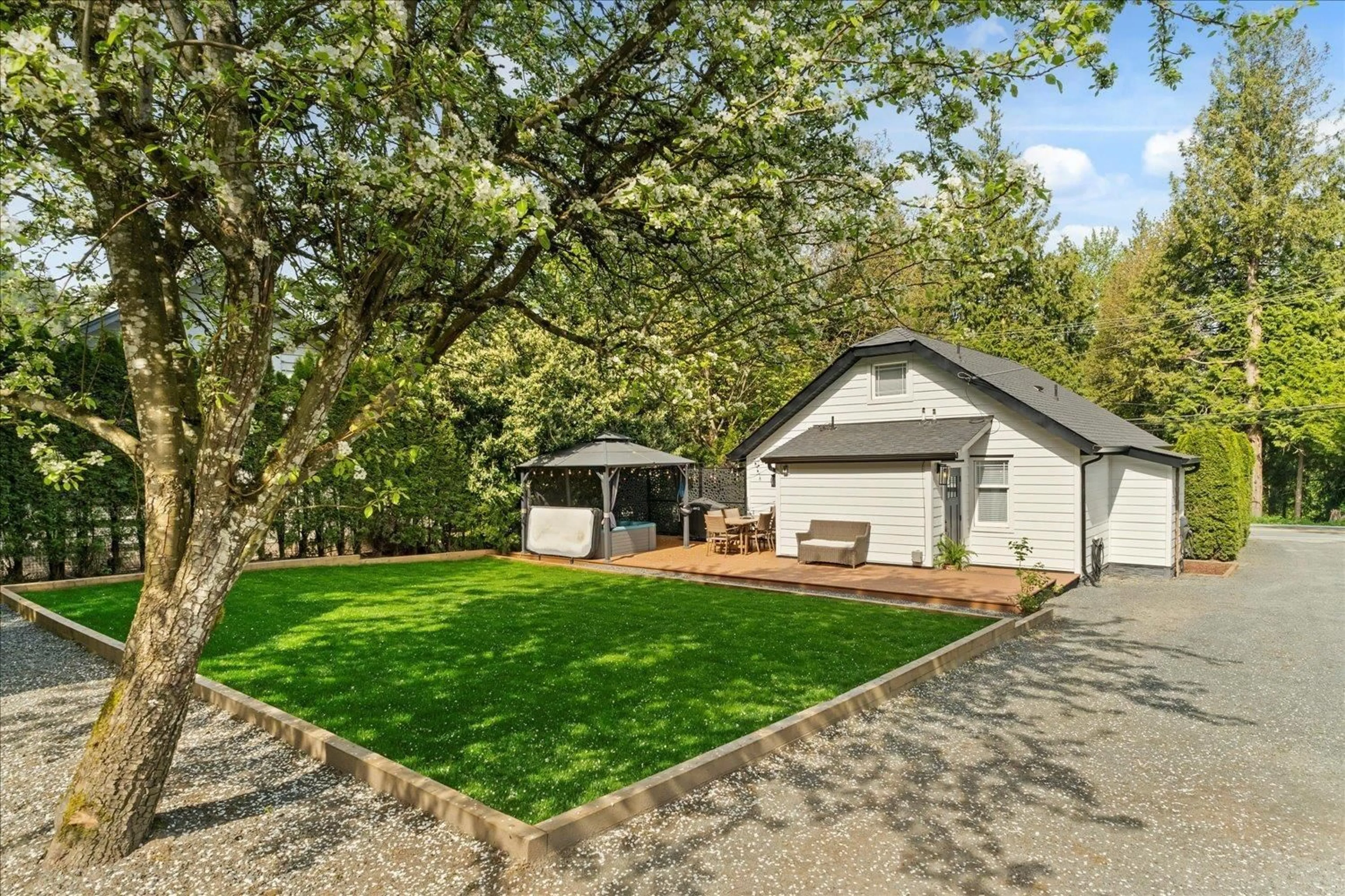 A pic from outside/outdoor area/front of a property/back of a property/a pic from drone, street for 45346 VEDDER MOUNTAIN ROAD, Cultus Lake British Columbia V2R4C3