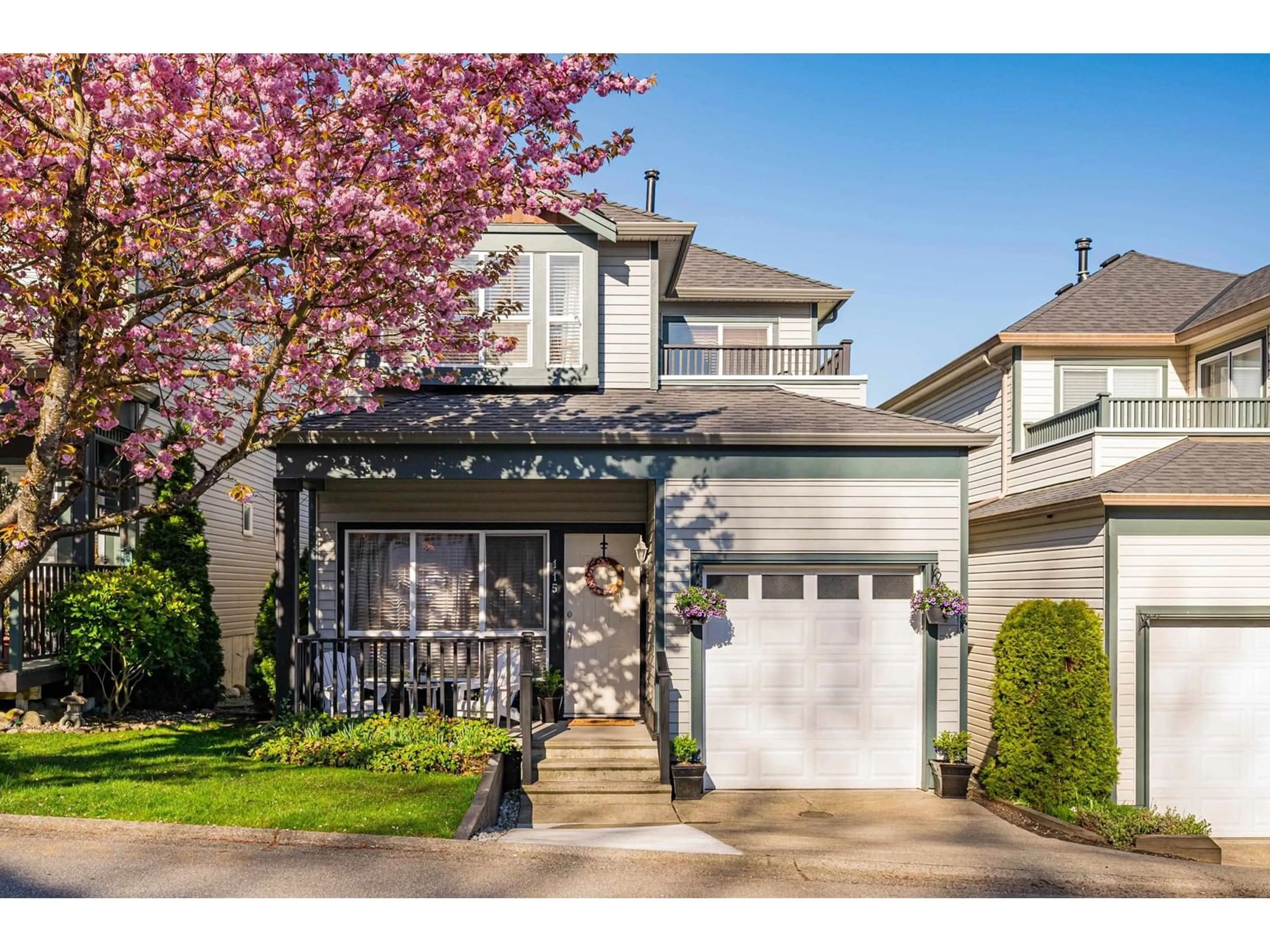 Home with vinyl exterior material, street for 115 - 8888 216, Langley British Columbia V1M3Z8