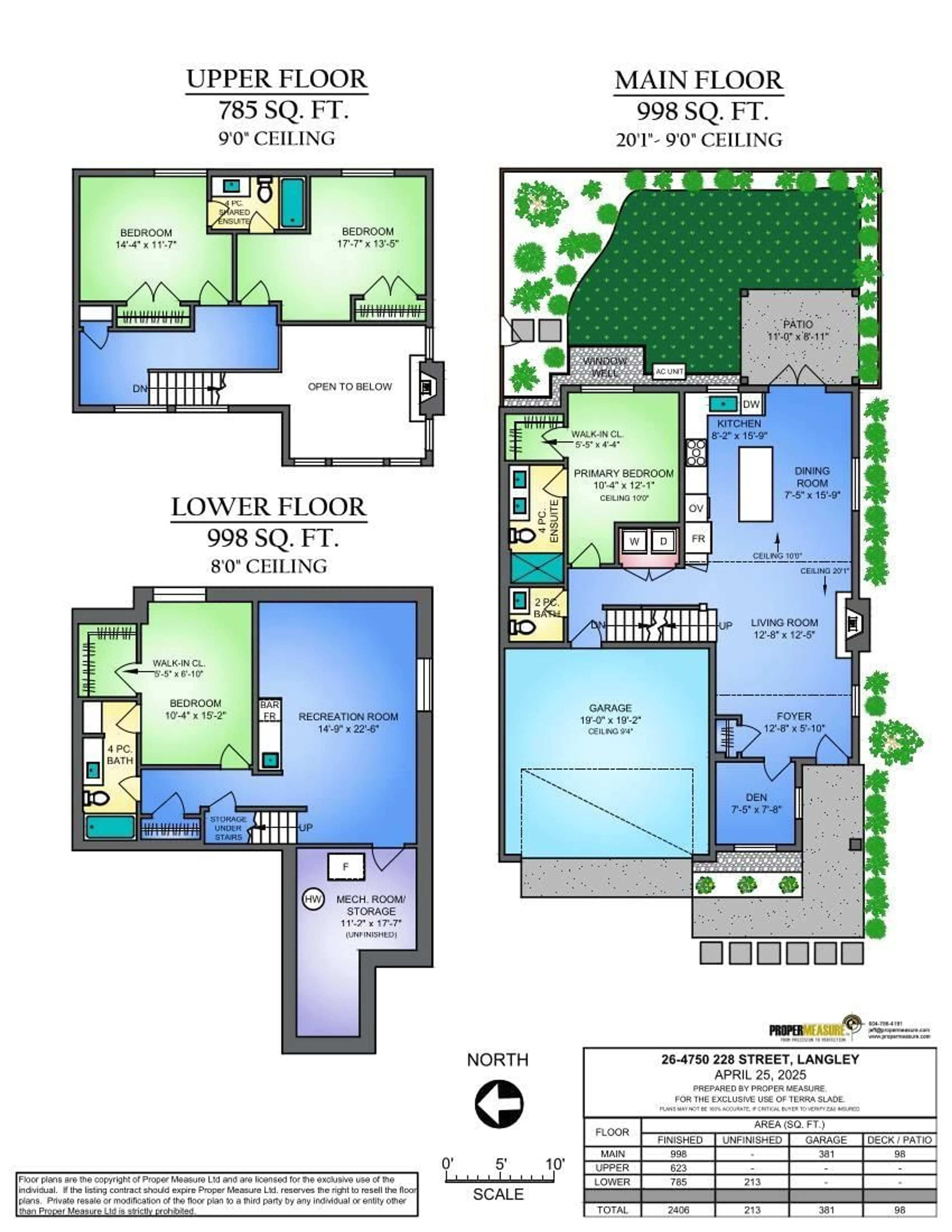 Floor plan for 26 - 4750 228, Langley British Columbia V2Z0A9